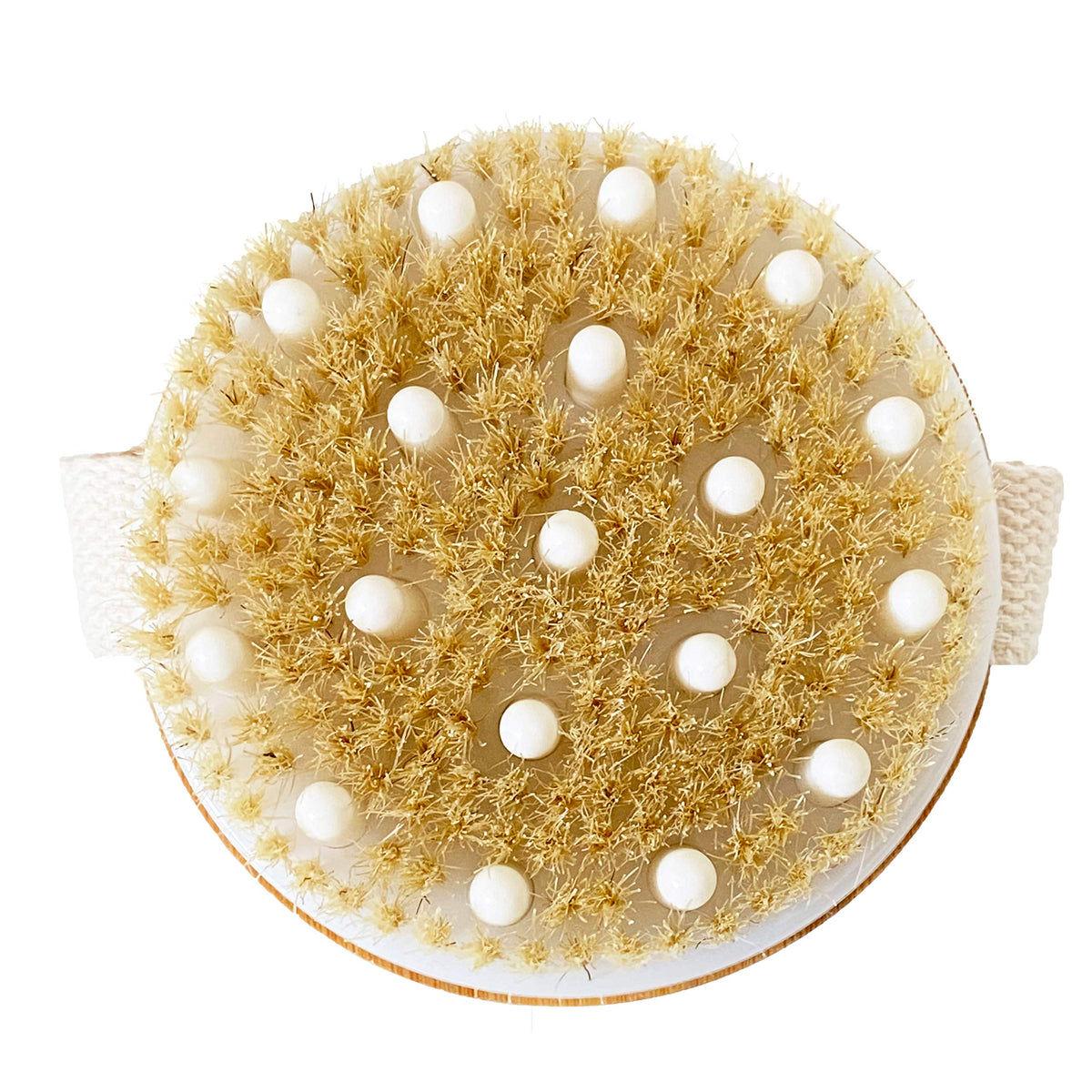 Exfoliating Back Scrubber By Rengöra - Natural Wood, Dual-Use Body Brush For Wet/Dry Exfoliation