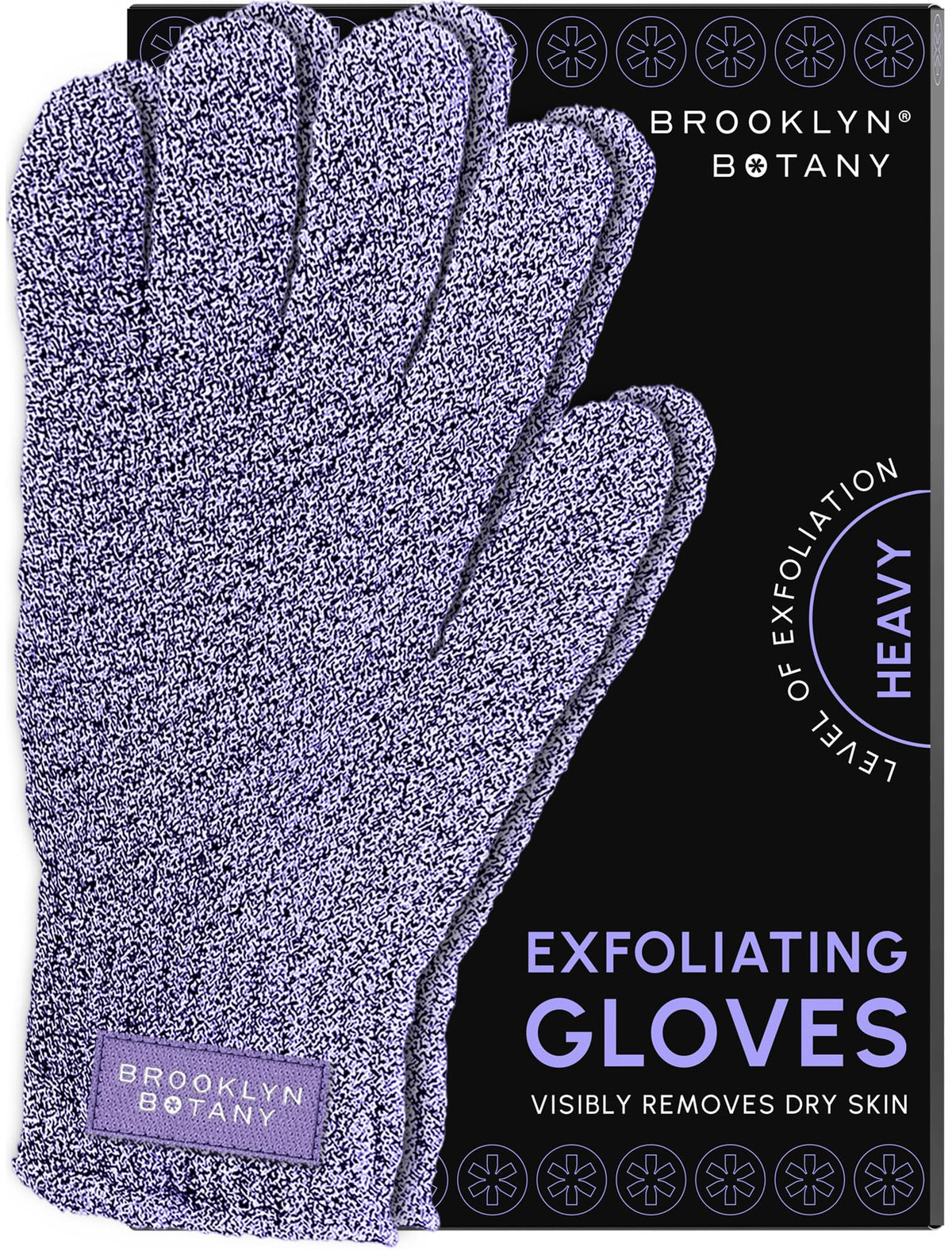 Brooklyn Botany Heavy Duty Exfoliating Gloves - Body Scrubber For Massage & Dead Skin Removal