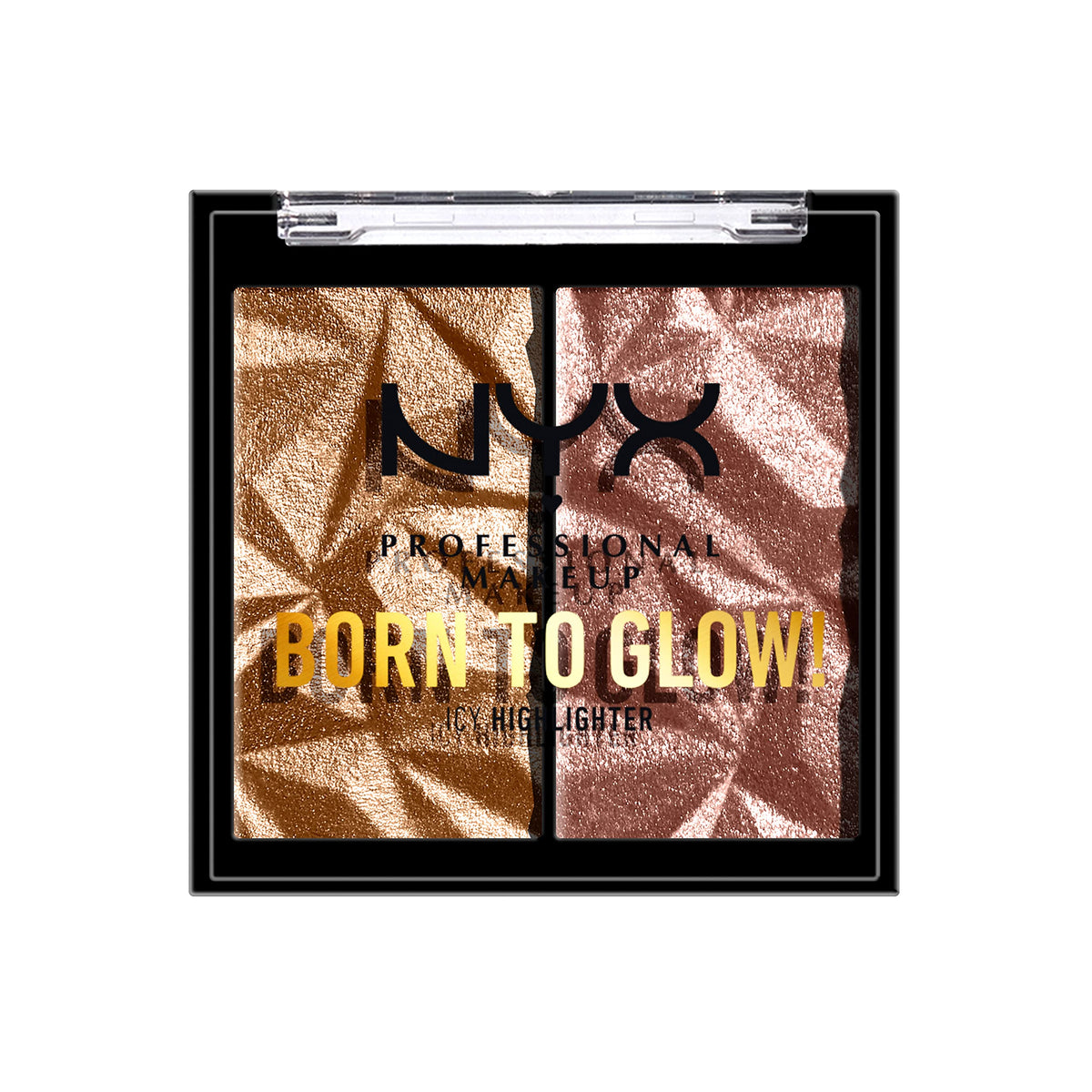 NYX PROFESSIONAL MAKEUP Born To Glow Highlighter Duo - Bout The Bronze, 0.07 Ounce