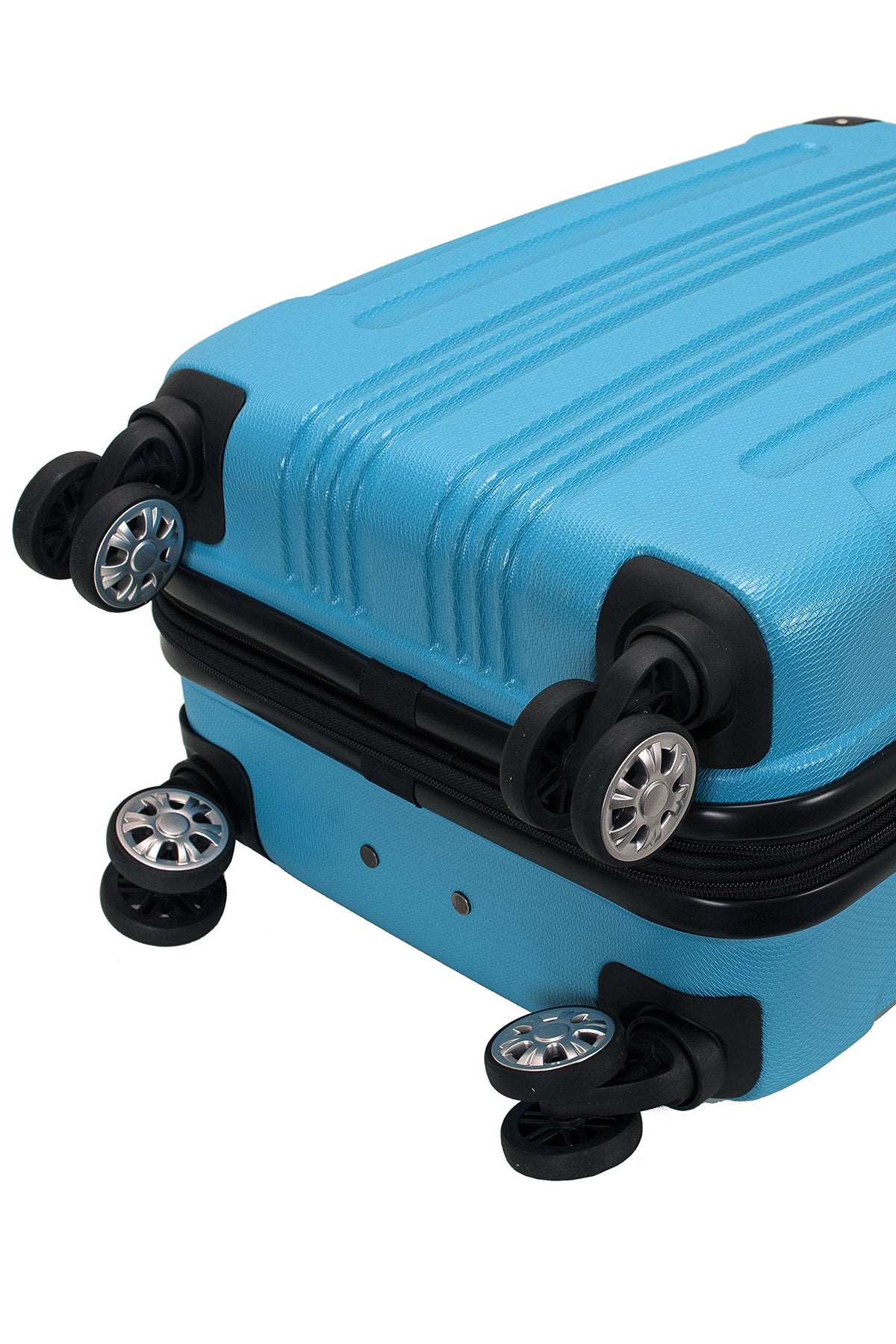 Rockland Turquoise Hardside Spinner Luggage, Carry-On 20-Inch, Durable ABS Material