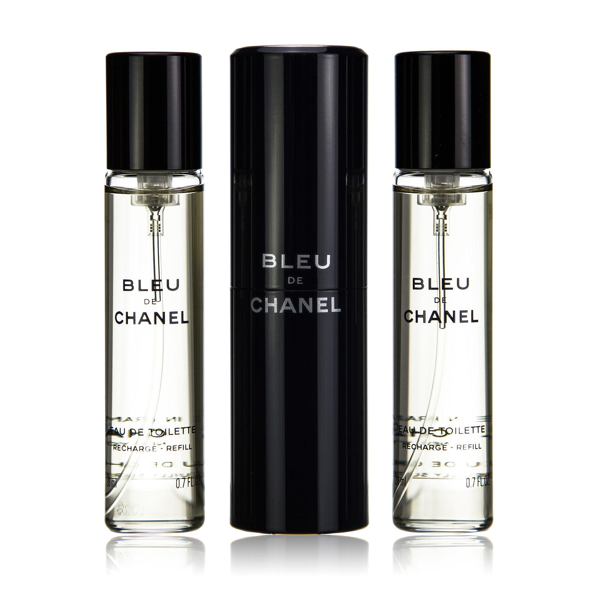 Chanel Bleu De Toilette Travel Spray & Refills For Men - 3X20Ml/0.7Oz