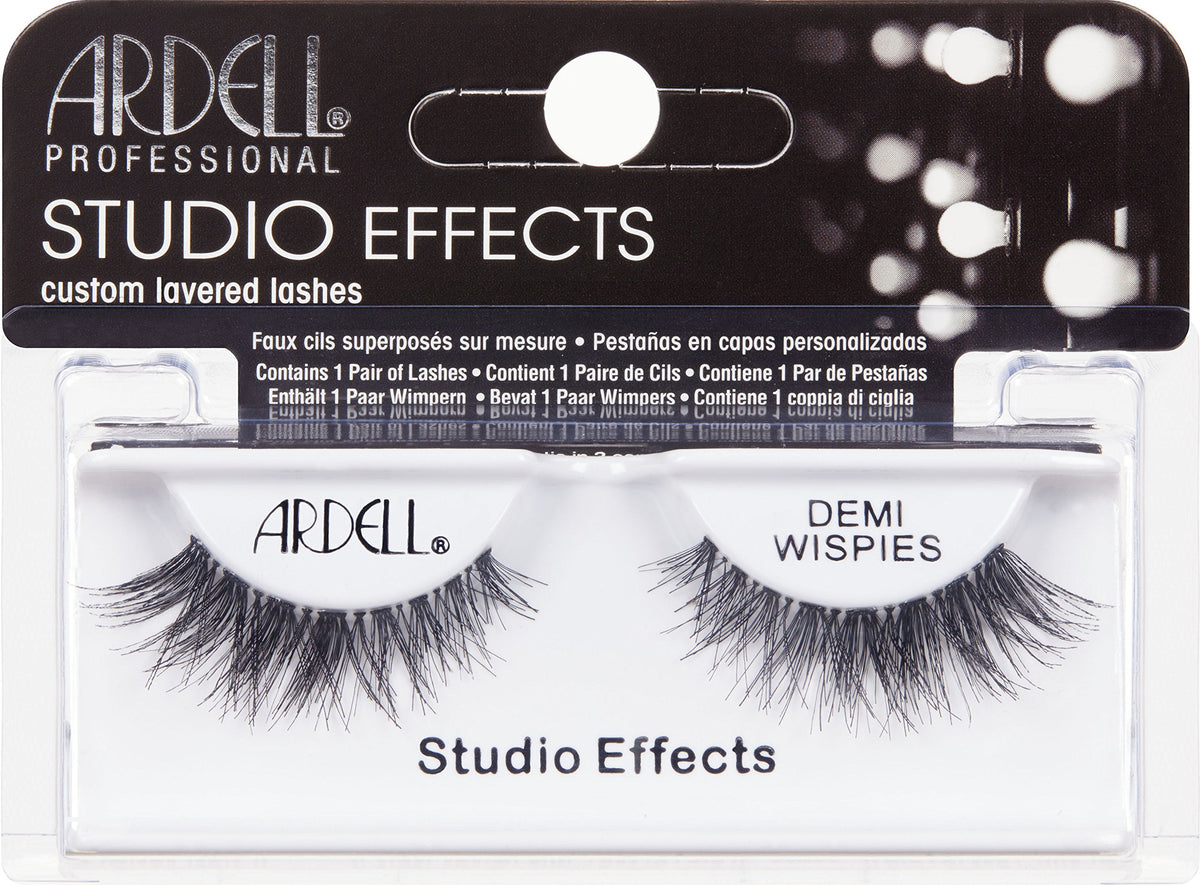 Ardell Lashes Studio Effect Demi Wispies - Black Human Hair, 1 Count Pack