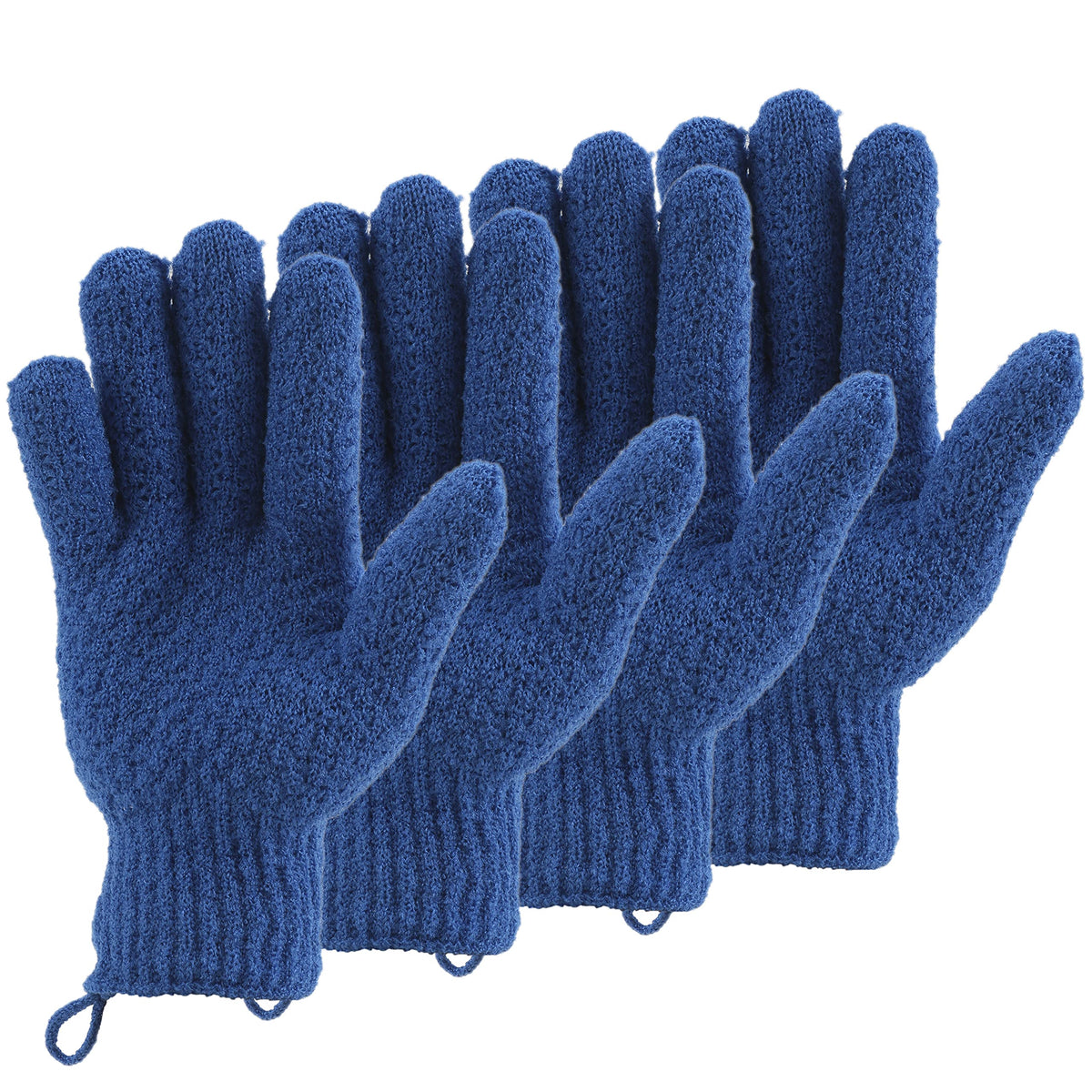 Cleedy Exfoliating Gloves For Men & Women - 2 Pairs Heavy Scrubbing Mitts For Body, Face, Foot