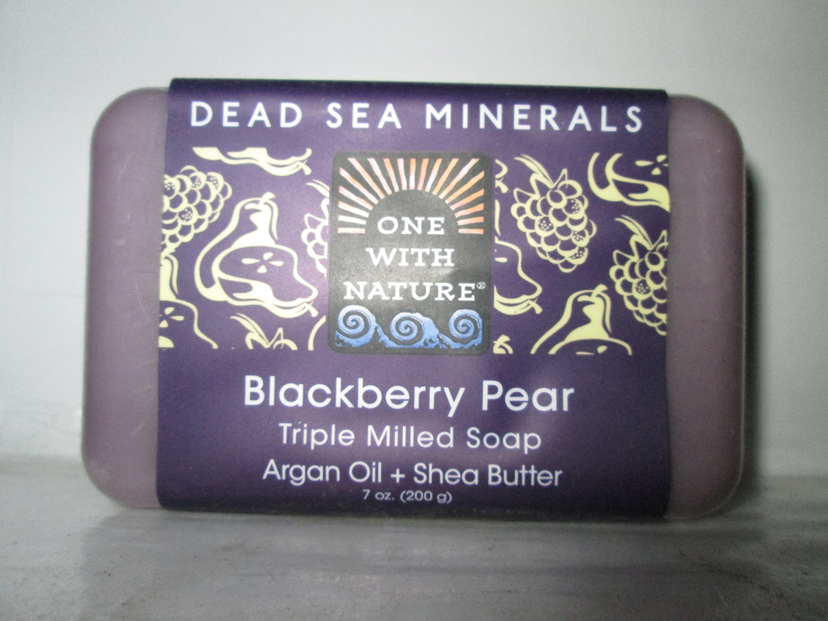 One With Nature Bath Soap Blackbrry Pear, 2.33 Oz, Pack Of 3 - Nourishing & Refreshing Clean