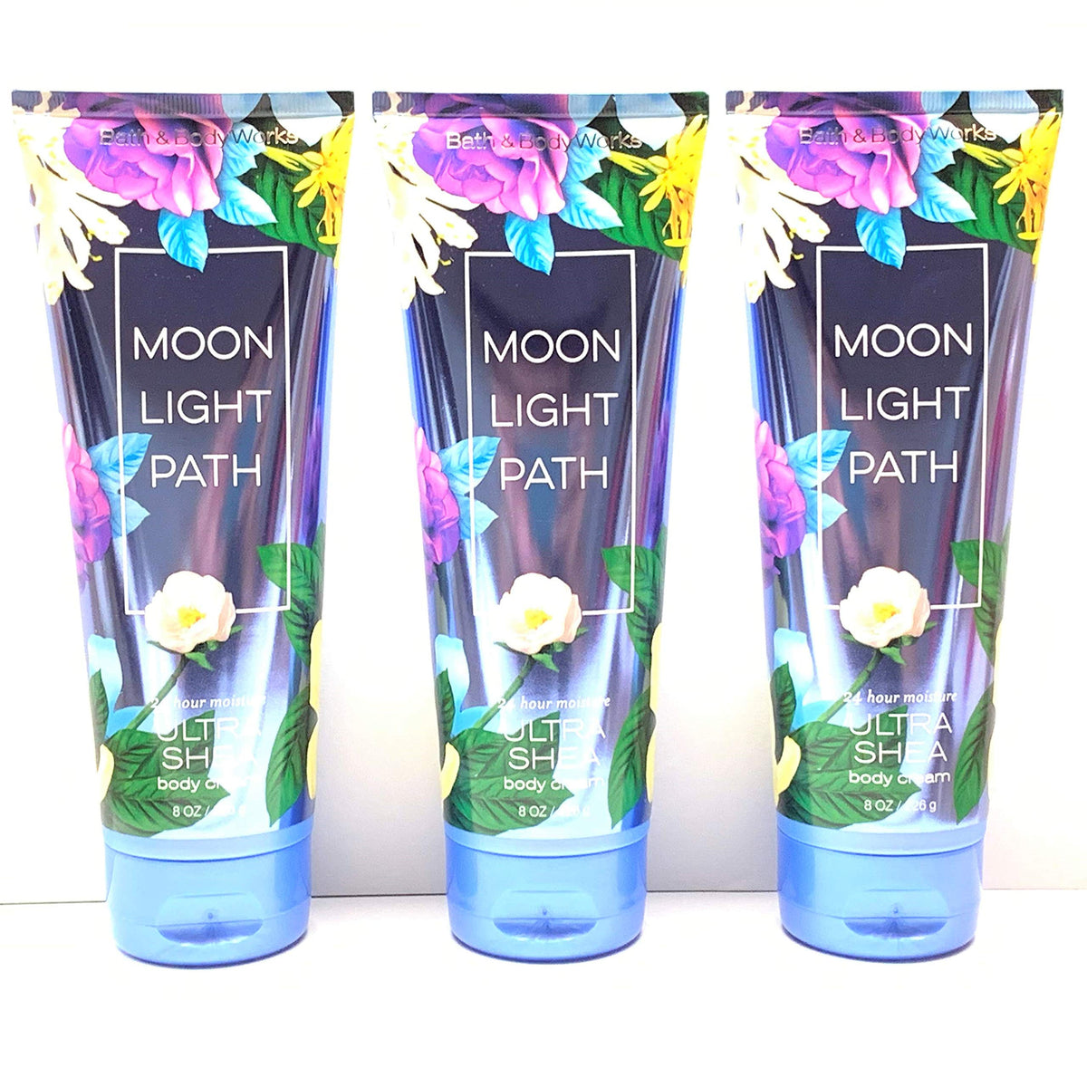 Bath & Body Works Moonlight Path Ultra Shea Body Cream 3-Pack, 8 Oz Each