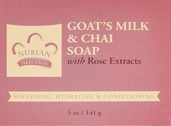 Nubian Heritage Goat'S Milk & Chai Soap - 6 Pack, 5 Ounce Bars, Nourishing & Moisturizing