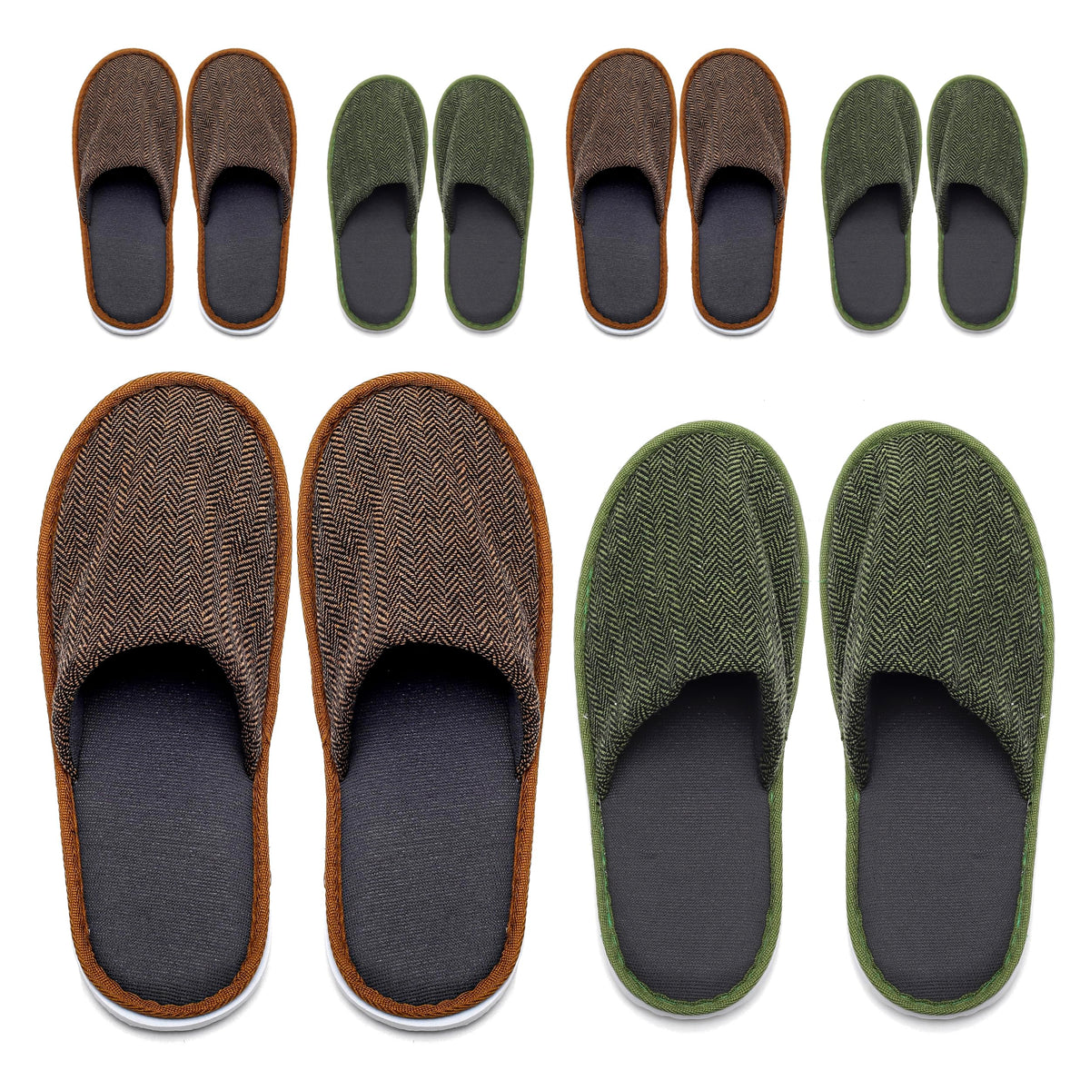 Ostadarra Disposable Spa Slippers - 6 Pairs Non-Slip Washable For Men & Women, Indoor & Hotel Use