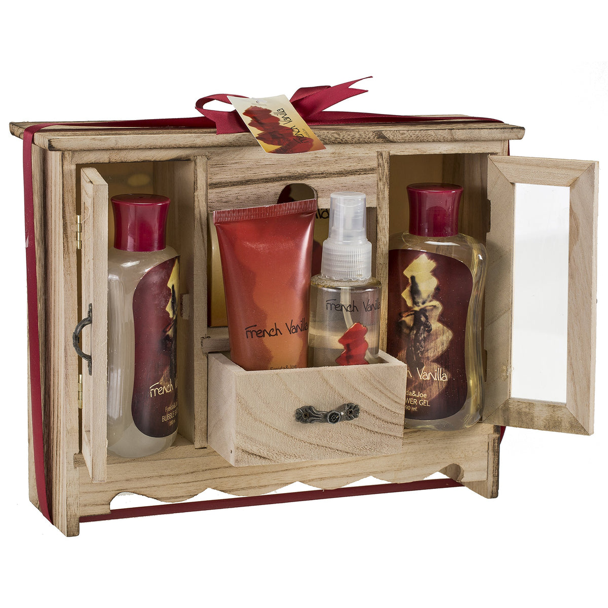 Freida And Joe 6-Piece French Vanilla Bath & Body Gift Basket For Men And Women - Appreciation Gift