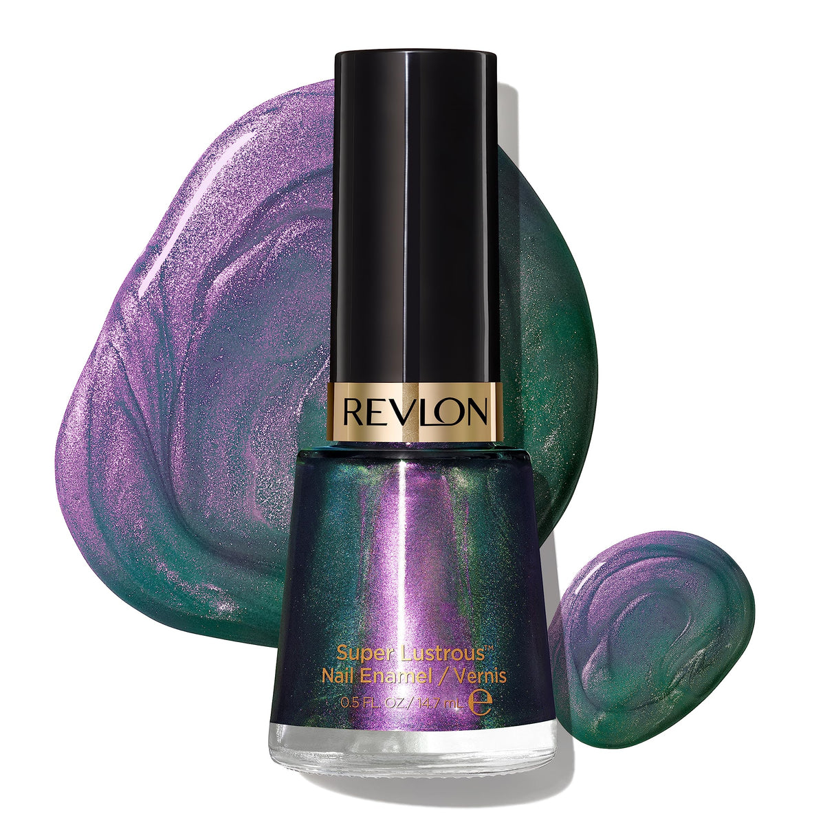 Revlon Super Lustrous Nail Enamel, Chip Resistant, High Shine, 120 Amethyst Smoke, 0.5 Fl Oz