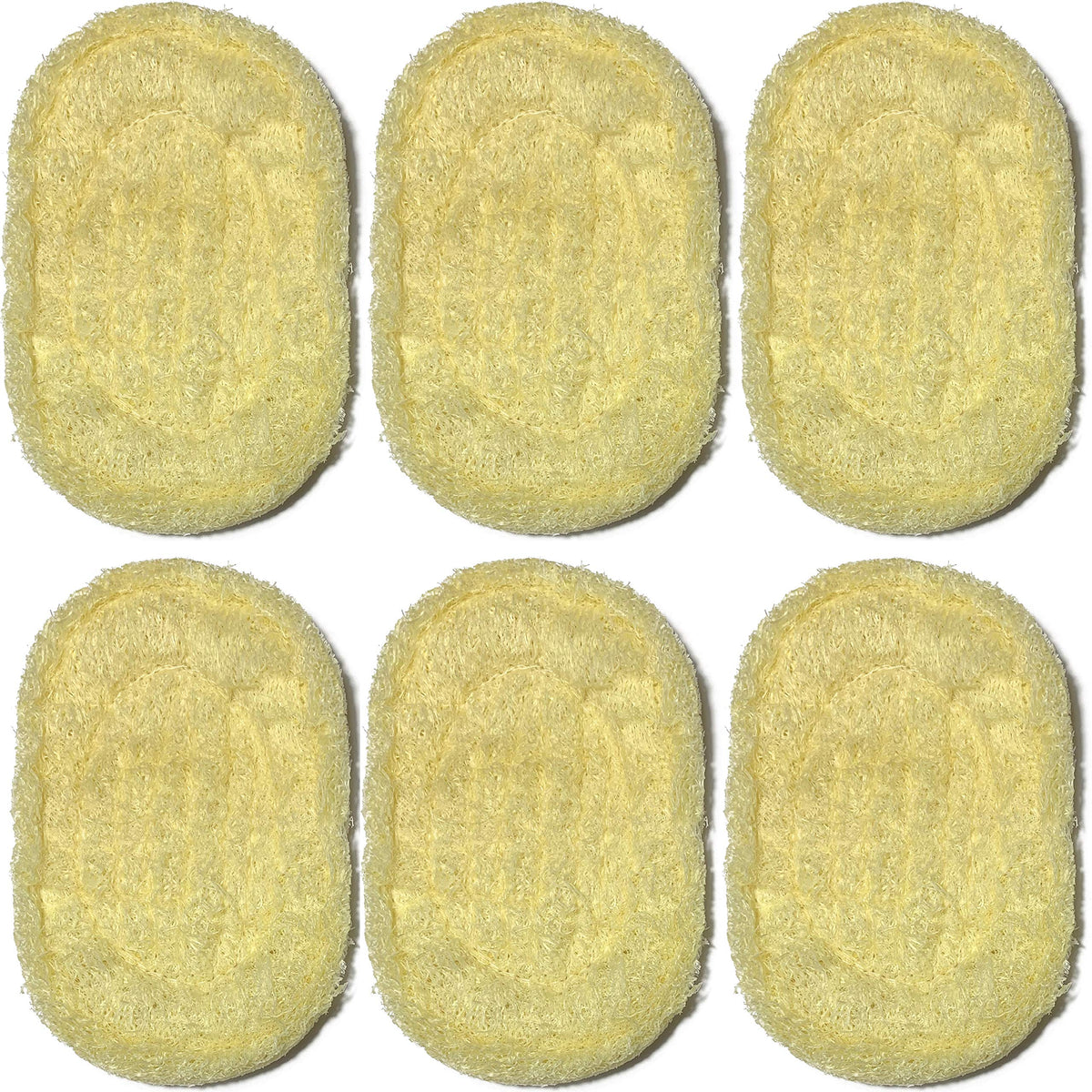 Mr.Cui'Shop 6Pcs Natural Loofah Soap Saver Bundle - Exfoliating Bath Scrubber & Soap Holder