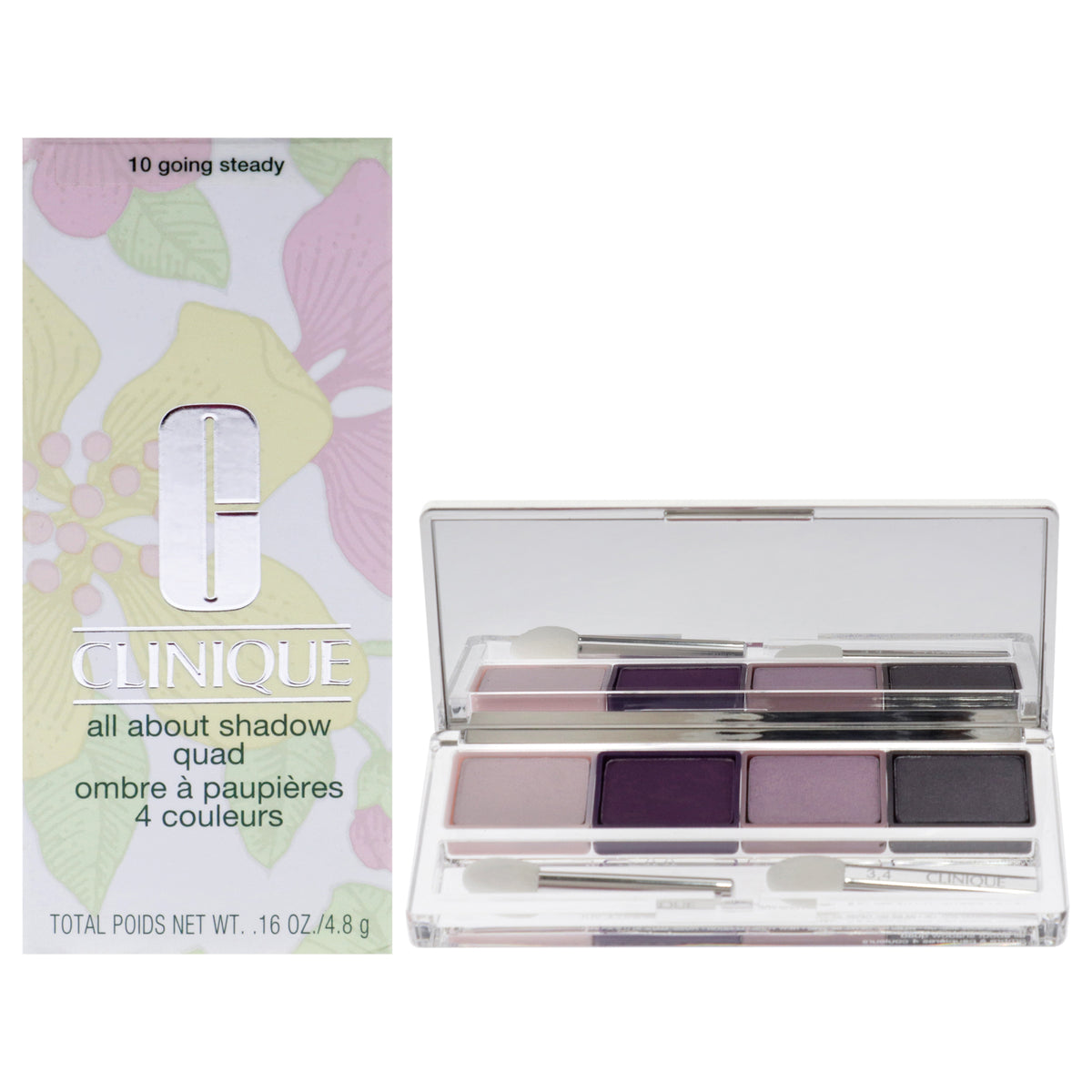 All About Shadow Quad  10 Going Steady by Clinique for Women  016 oz Eye Shadow