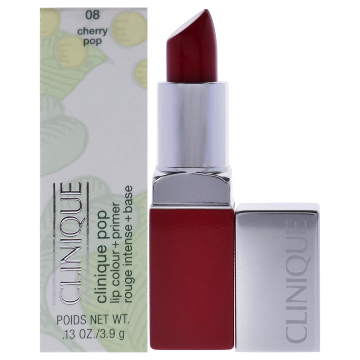 Clinique Pop Lip Colour Plus Primer  08 Cherry Pop by Clinique for Women  013 oz Lipstick