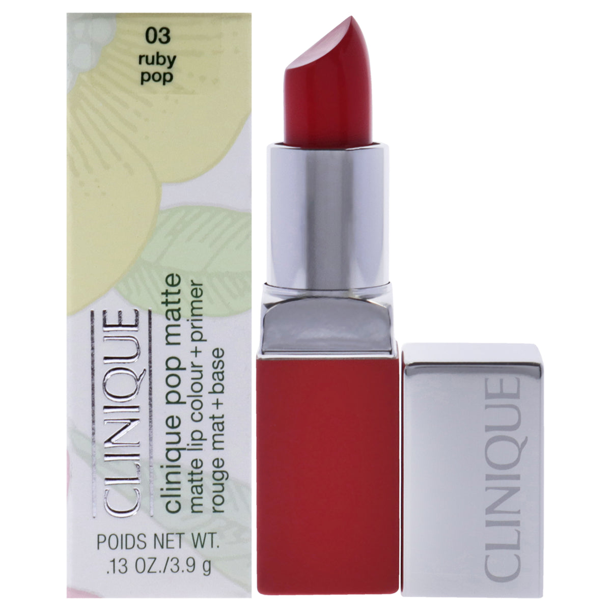 Clinique Pop Matte Lip Colour Plus Primer  03 Ruby Pop by Clinique for Women  013 oz Lipstick