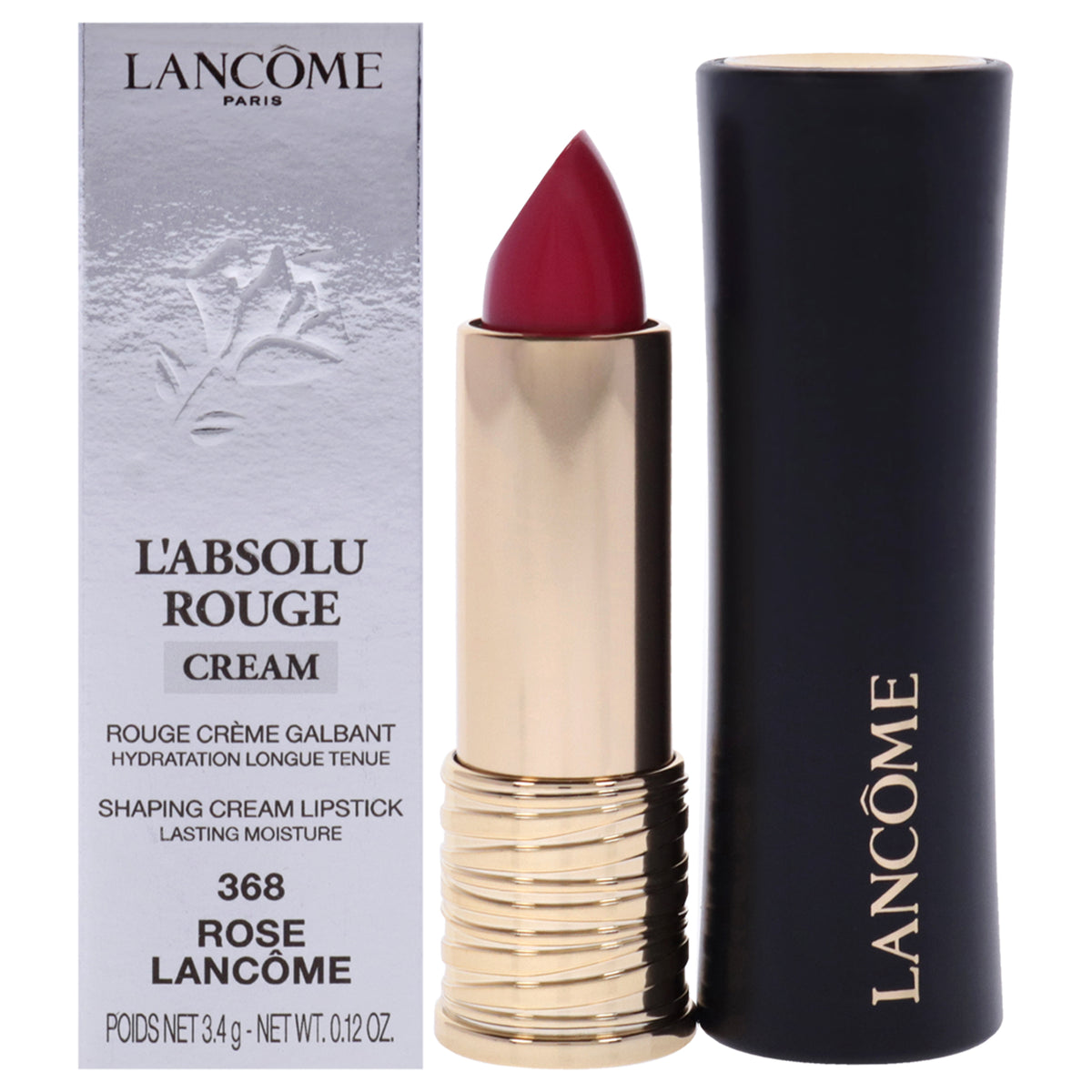 LAbsolu Rouge Hydrating Shaping Lipcolor   368 Rose Lancome  Cream by Lancome for Women  012 oz Lipstick