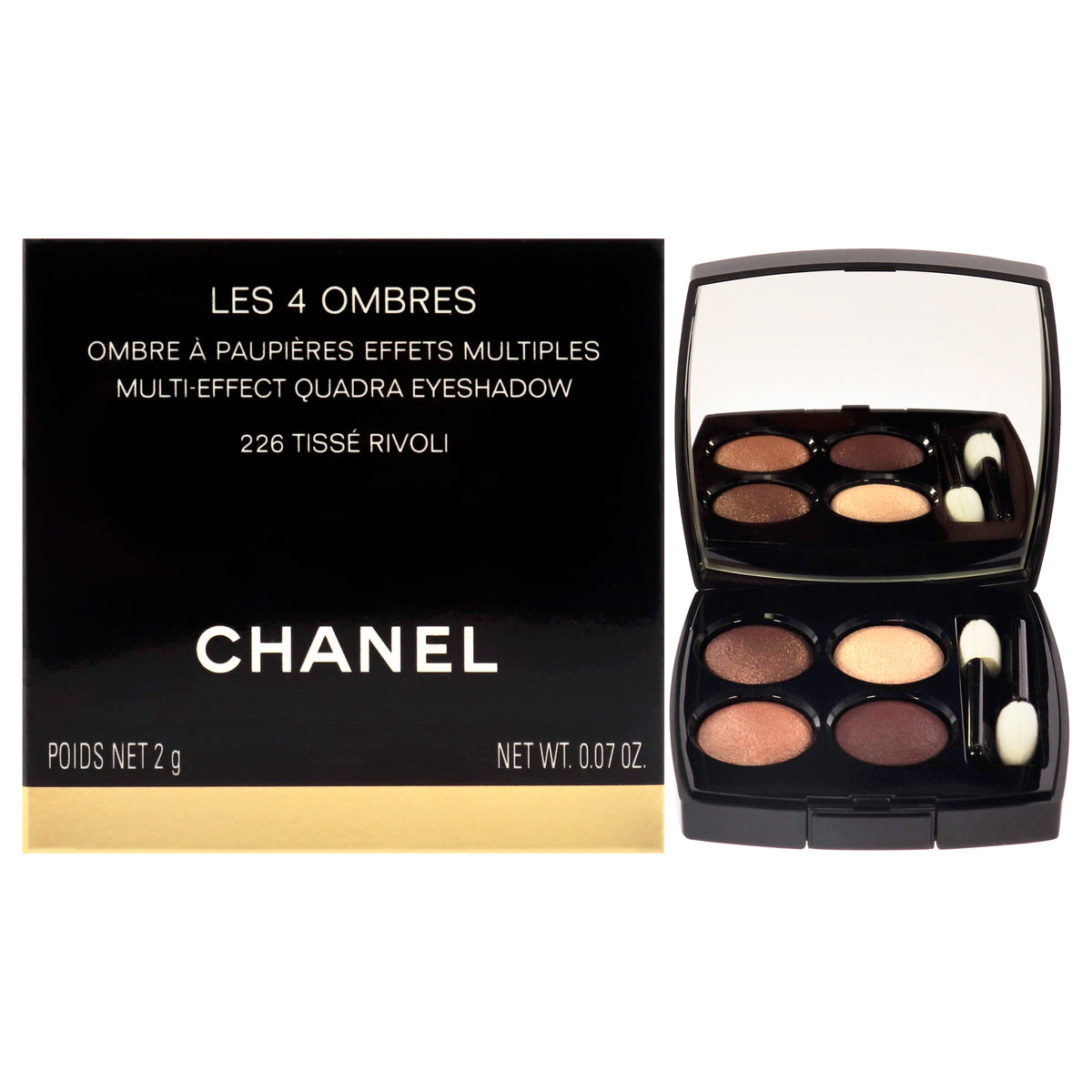 Les 4 Ombres MultiEffect Quadra Eyeshadow  226 Tisse Rivoli by Chanel for Women  007 oz Eye Shadow