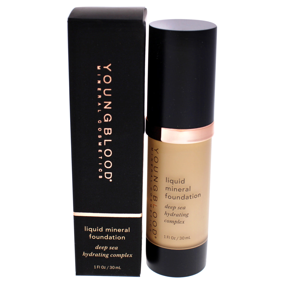 Liquid Mineral Foundation  Sand by Youngblood for Women  1 oz Foundation