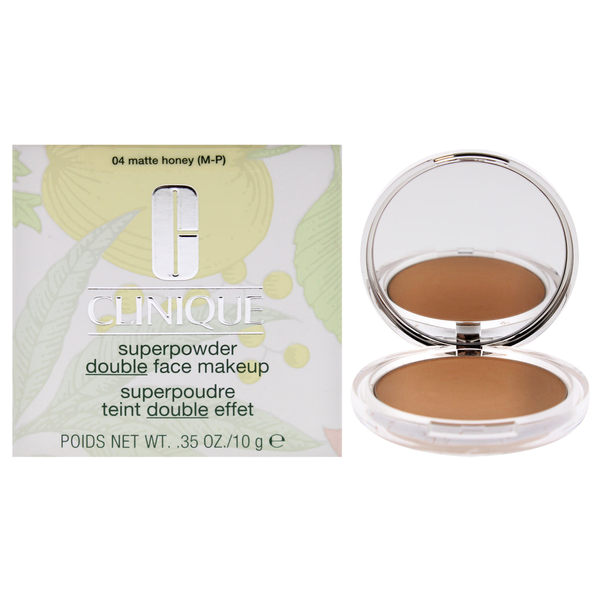 Superpowder Double Face Makeup  04 Matte Honey MPDry Combination by Clinique for Women  035 oz Powder