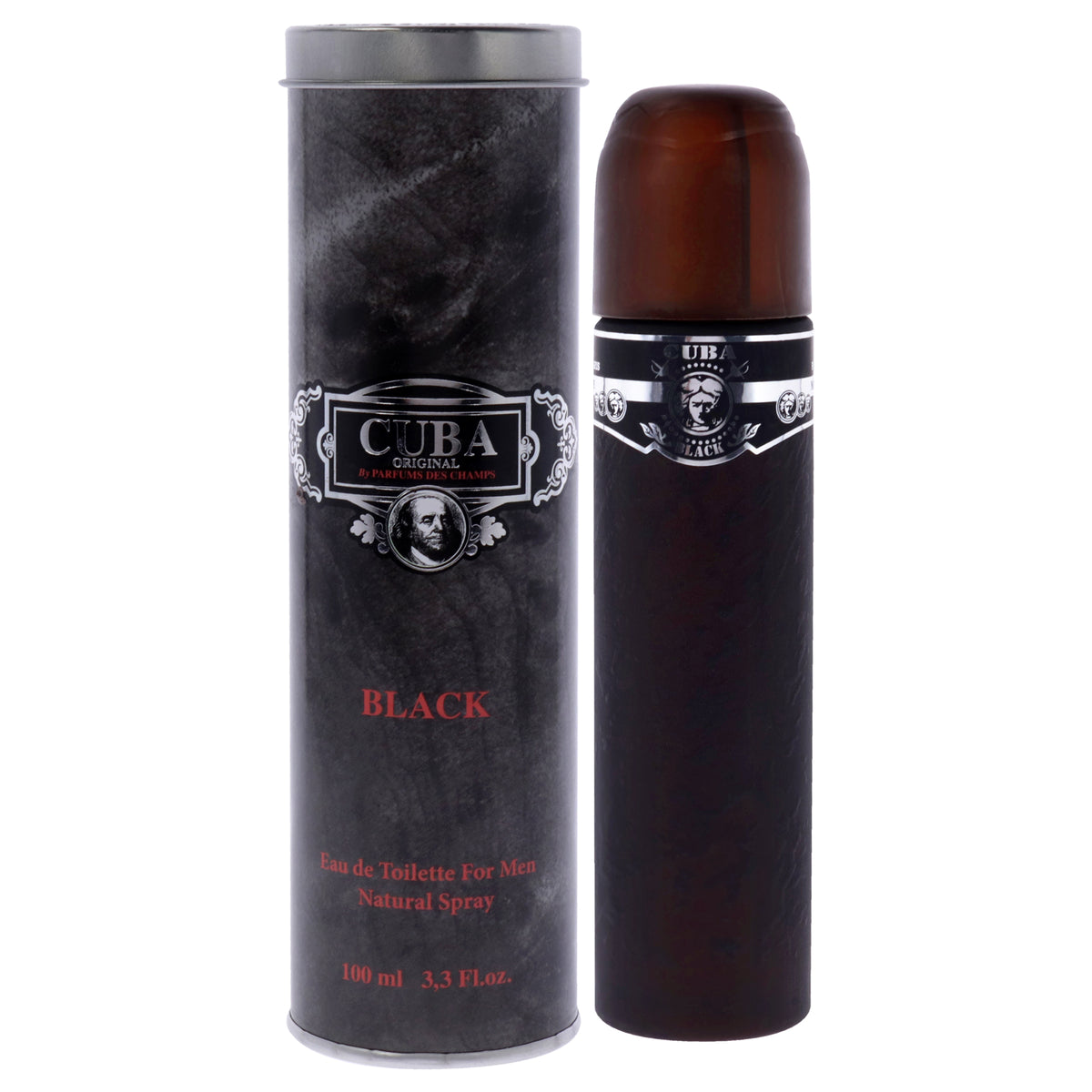 Cuba Black by Cuba for Men  33 oz EDT Spray