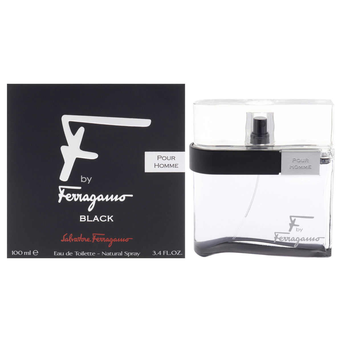 F Black by Salvatore Ferragamo for Men  34 oz EDT Spray