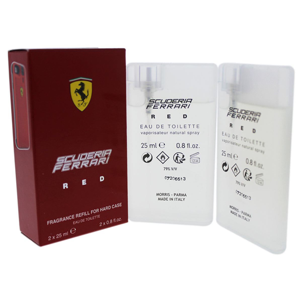 Ferrari Red Fragrance Refill For Hard Case by Ferrari for Men  2 x 08 oz EDT Spray Refill