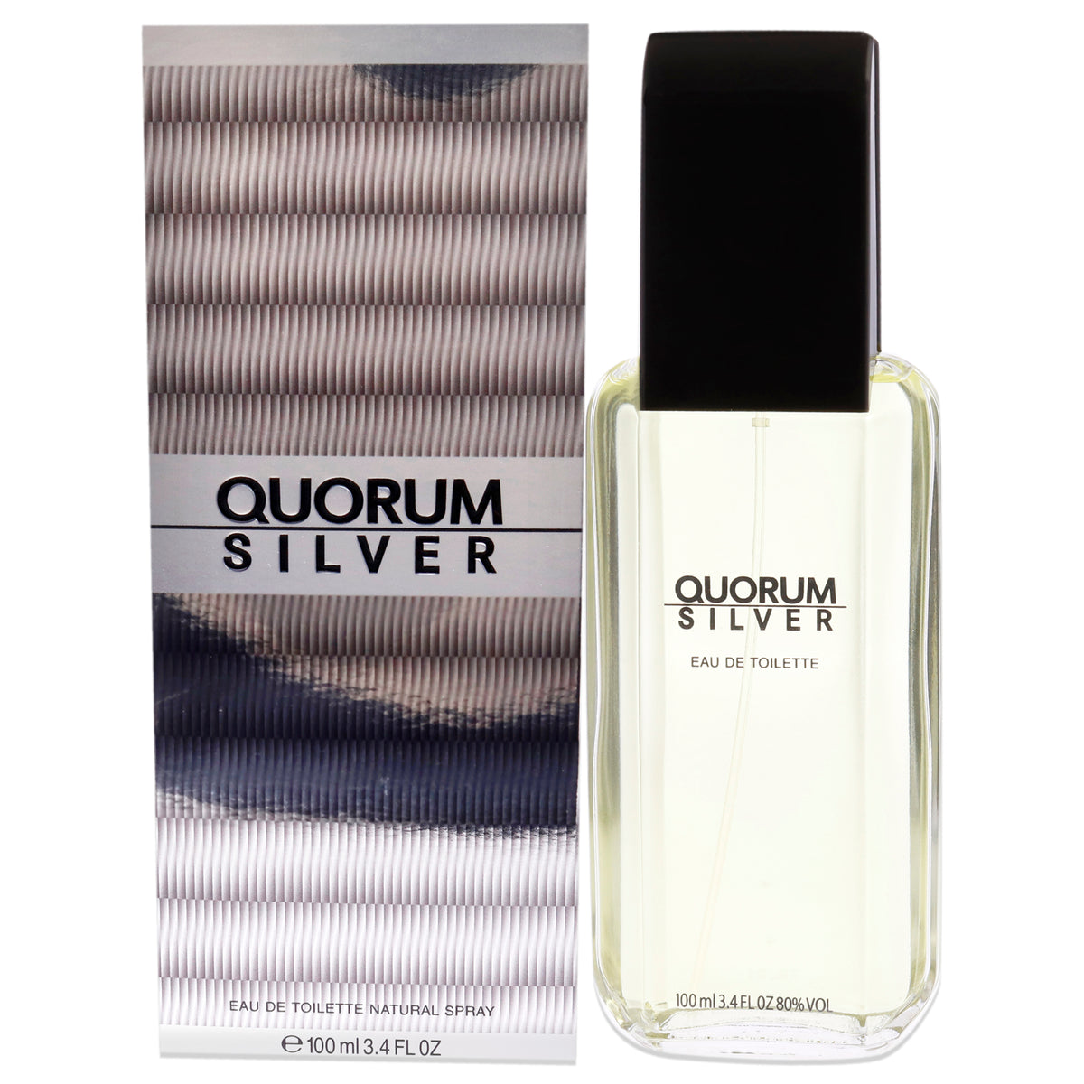 Quorum Silver by Antonio Puig for Men  34 oz EDT Spray