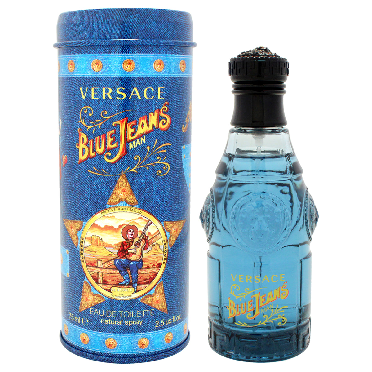 Blue Jeans by Versace for Men  25 oz EDT Spray