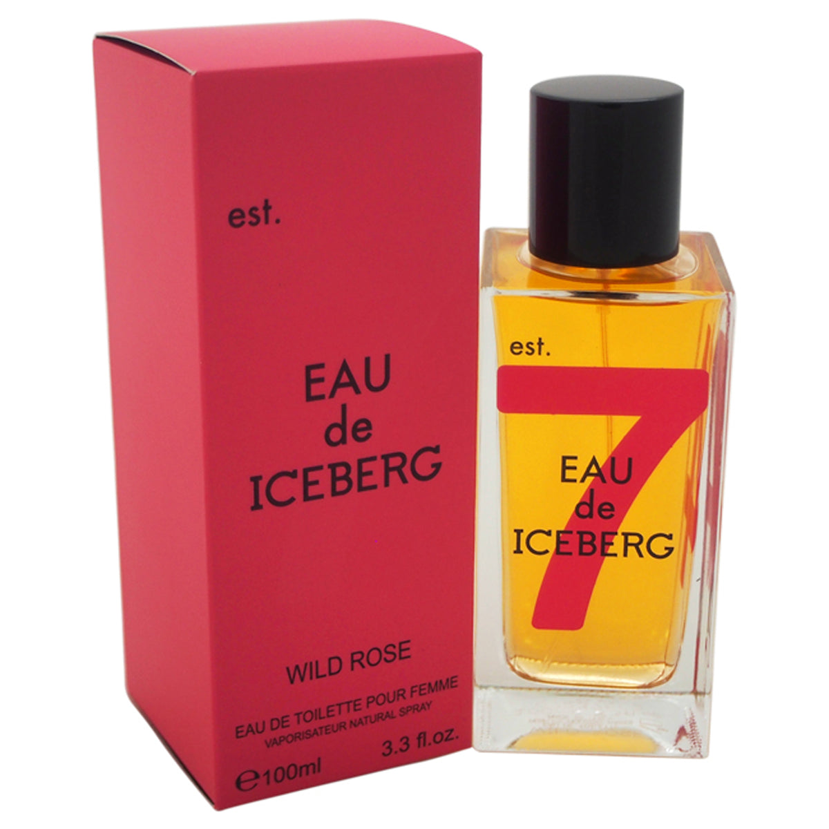 Eau de Iceberg Wild Rose by Iceberg for Women  33 oz EDT Spray