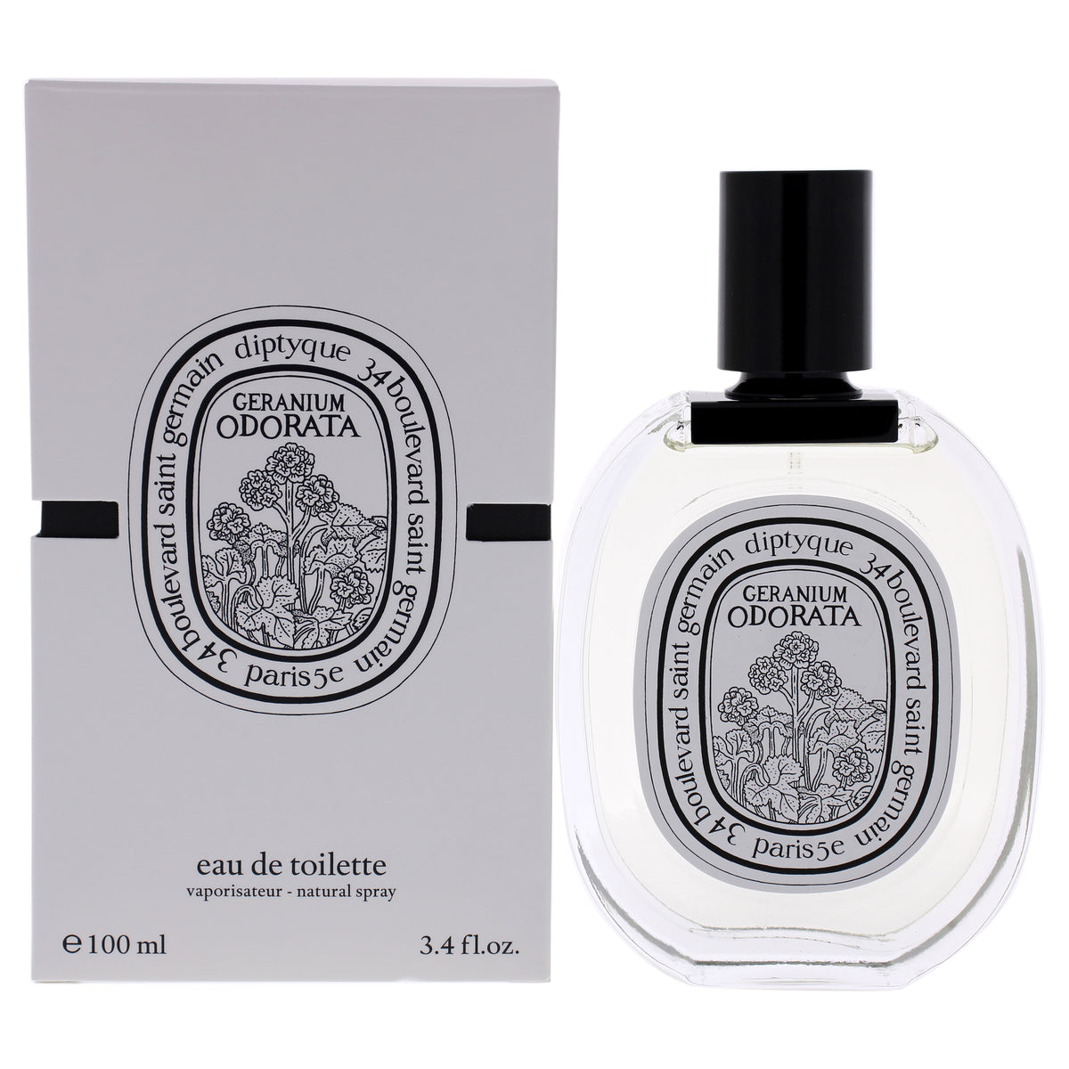 Geranium Odorata by Diptyque for Women  34 oz EDT Spray