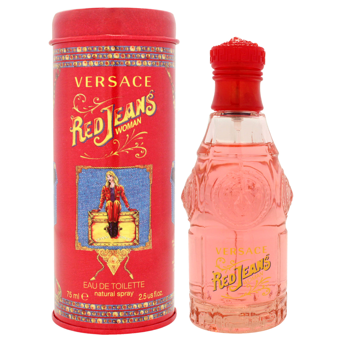 Red Jeans by Versace for Women  25 oz EDT Spray