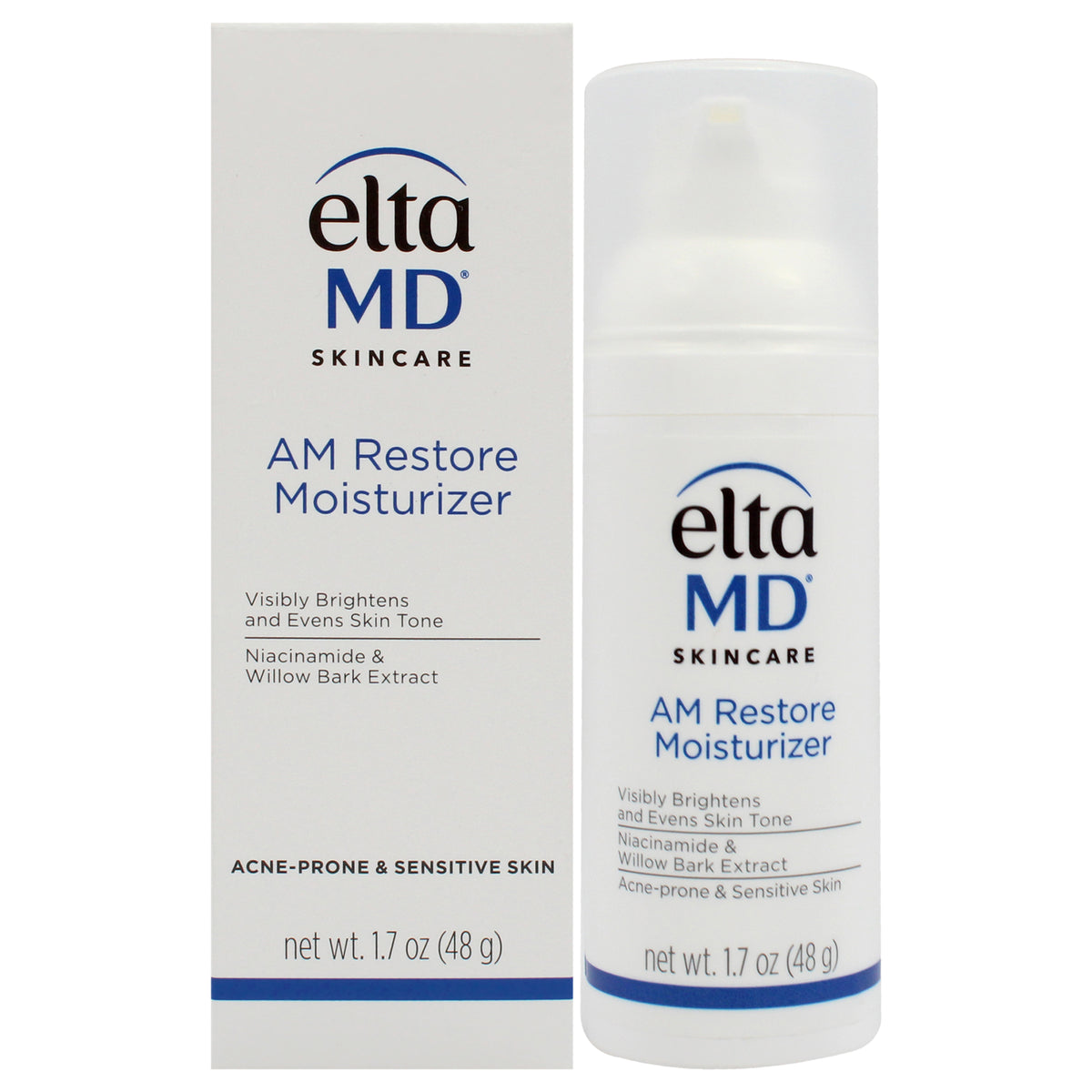 AM Restore Moisturizer  AcneProne and Sensitive Skin by EltaMD for Unisex  17 oz Moisturizer