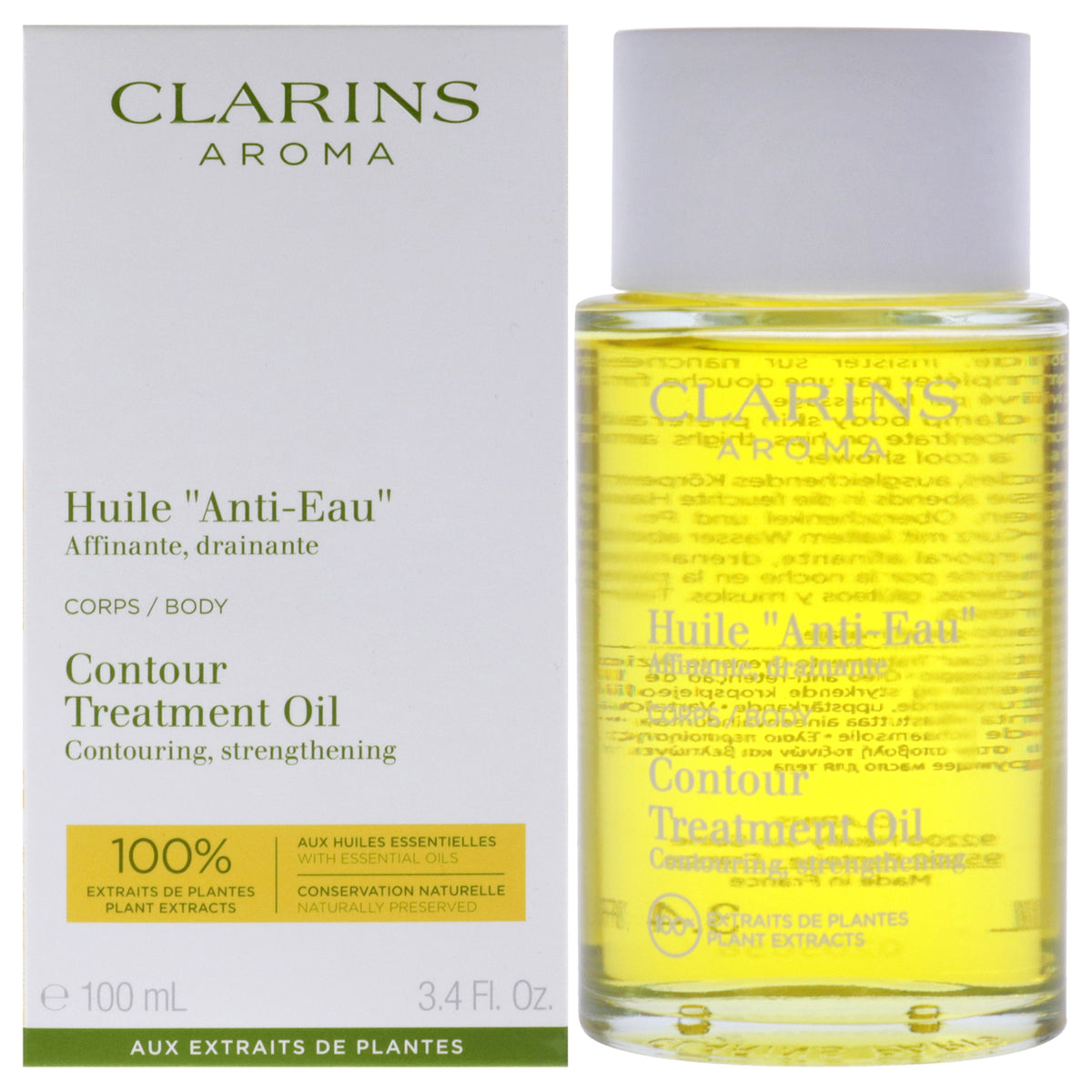 Contour Body Treatment Oil by Clarins for Unisex  34 oz Treatment