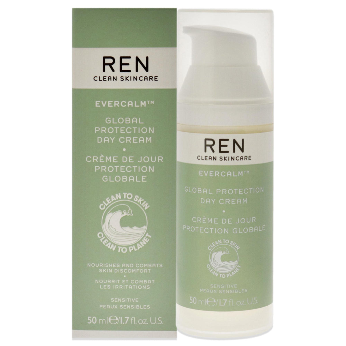 Evercalm Global Protection Day Cream by REN for Unisex  17 oz Cream