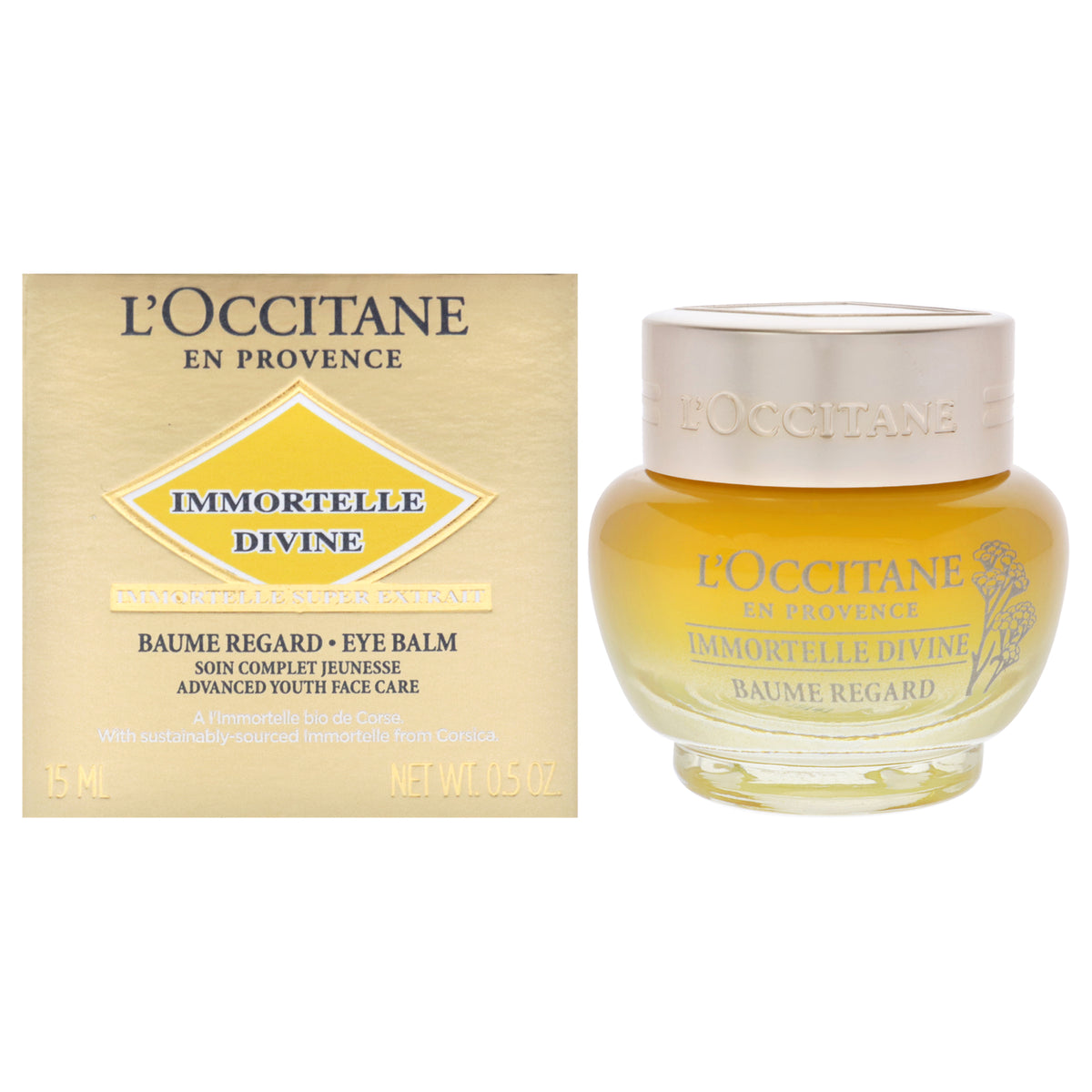 Immortelle Divine Eye Balm by LOccitane for Unisex  05 oz Balm