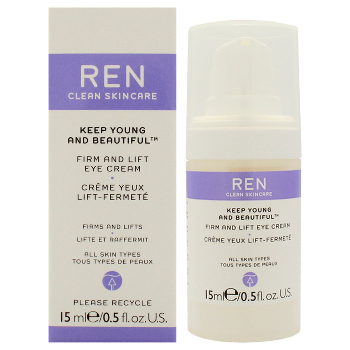 Keep Young and Beautiful Firm and Lift Eye Cream by REN for Unisex  05 oz Cream