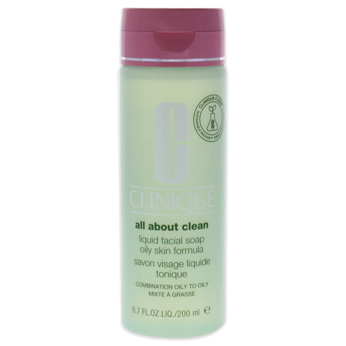 All About Clean Liquid Facial Soap Oily Skin Formula by Clinique for Unisex  67 oz Soap