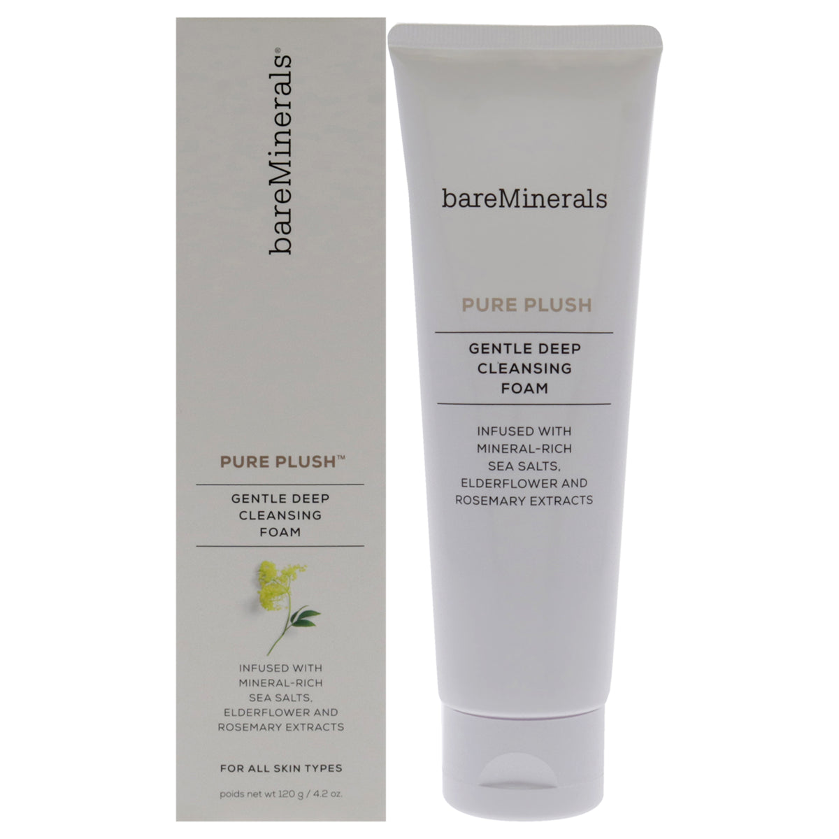 Pure Plush Gentle Deep Cleansing Foam by bareMinerals for Unisex  42 oz Cleanser