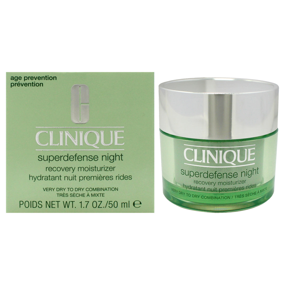 Superdefense Night Recovery Moisturizer by Clinique for Unisex  17 oz Moisturizer