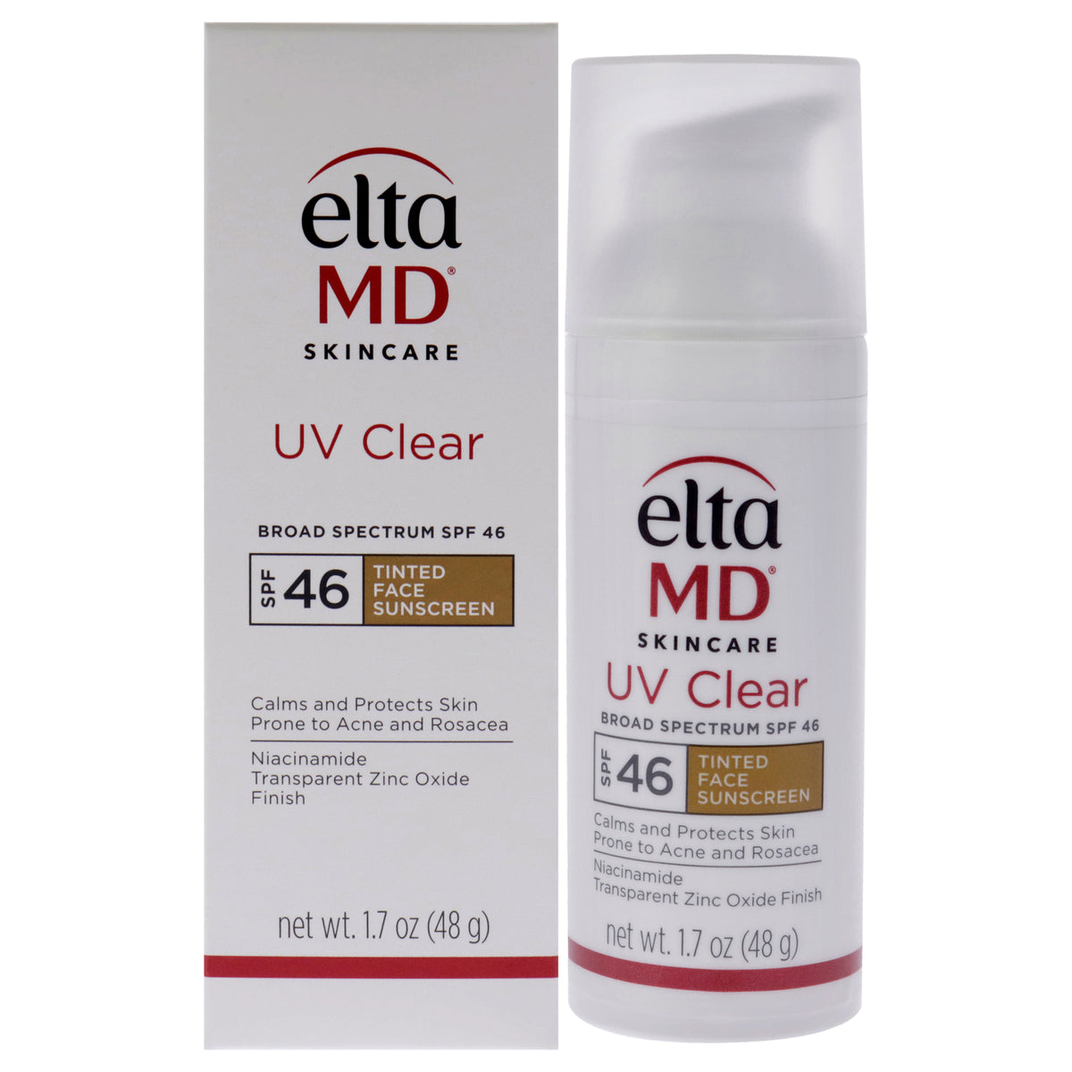 UV Clear Facial Sunscreen SPF 46  Tinted by EltaMD for Unisex  17 oz Sunscreen