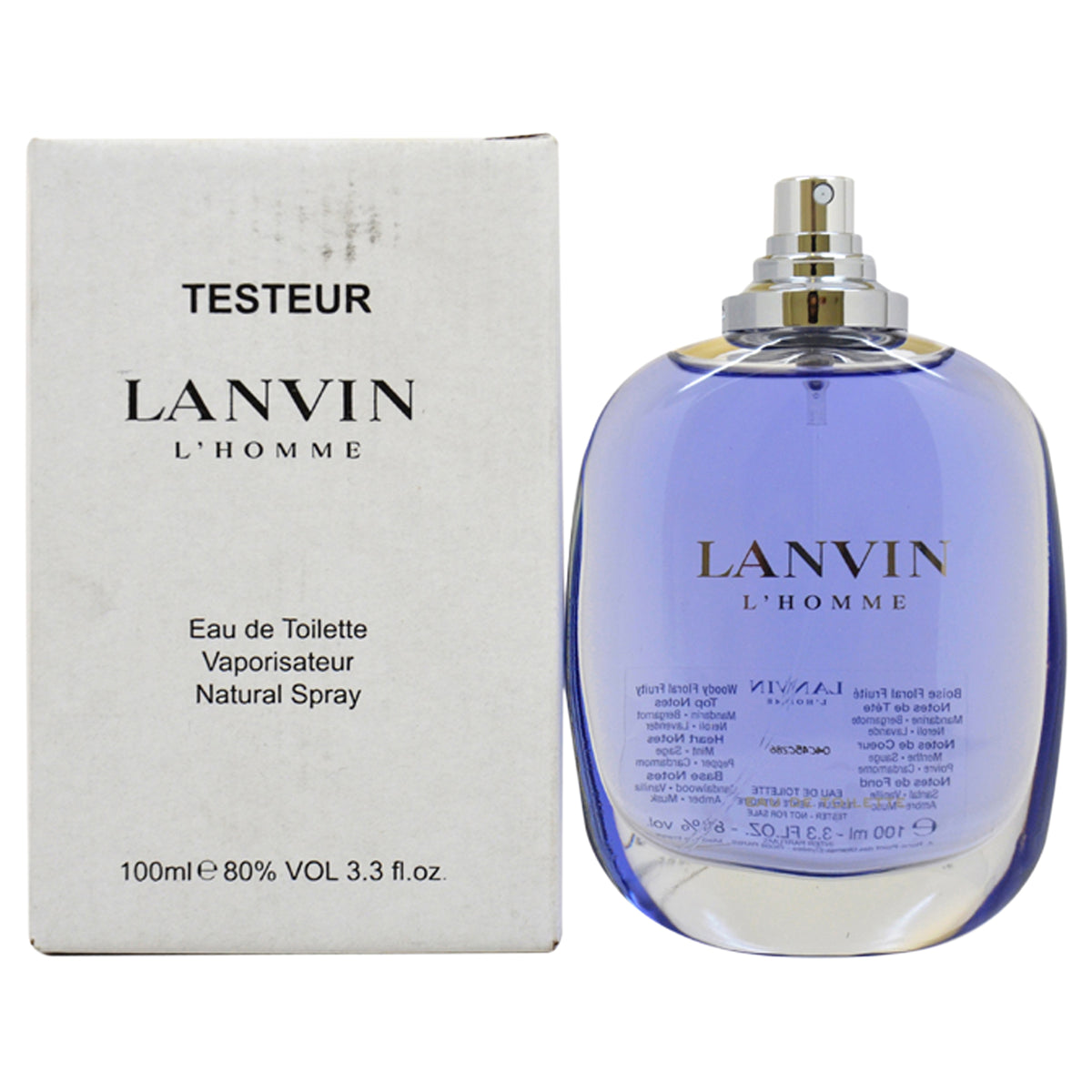 Lanvin by Lanvin for Men  33 oz EDT Spray Tester