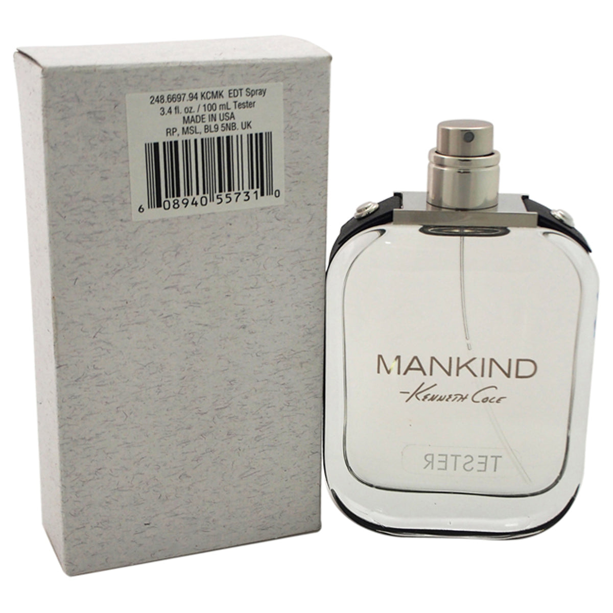 Mankind by Kenneth Cole for Men  34 oz EDT Spray Tester