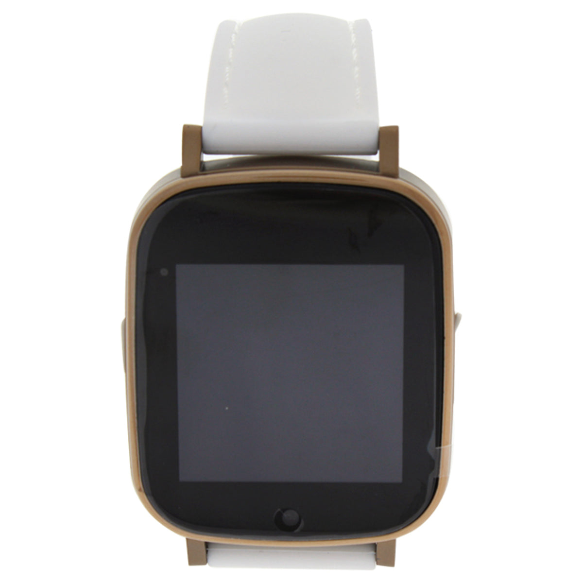 EKG2 Montre Connectee Silicone Strap Smart Watch  BronzeWhite by Eclock for Men  1 Pc Watch