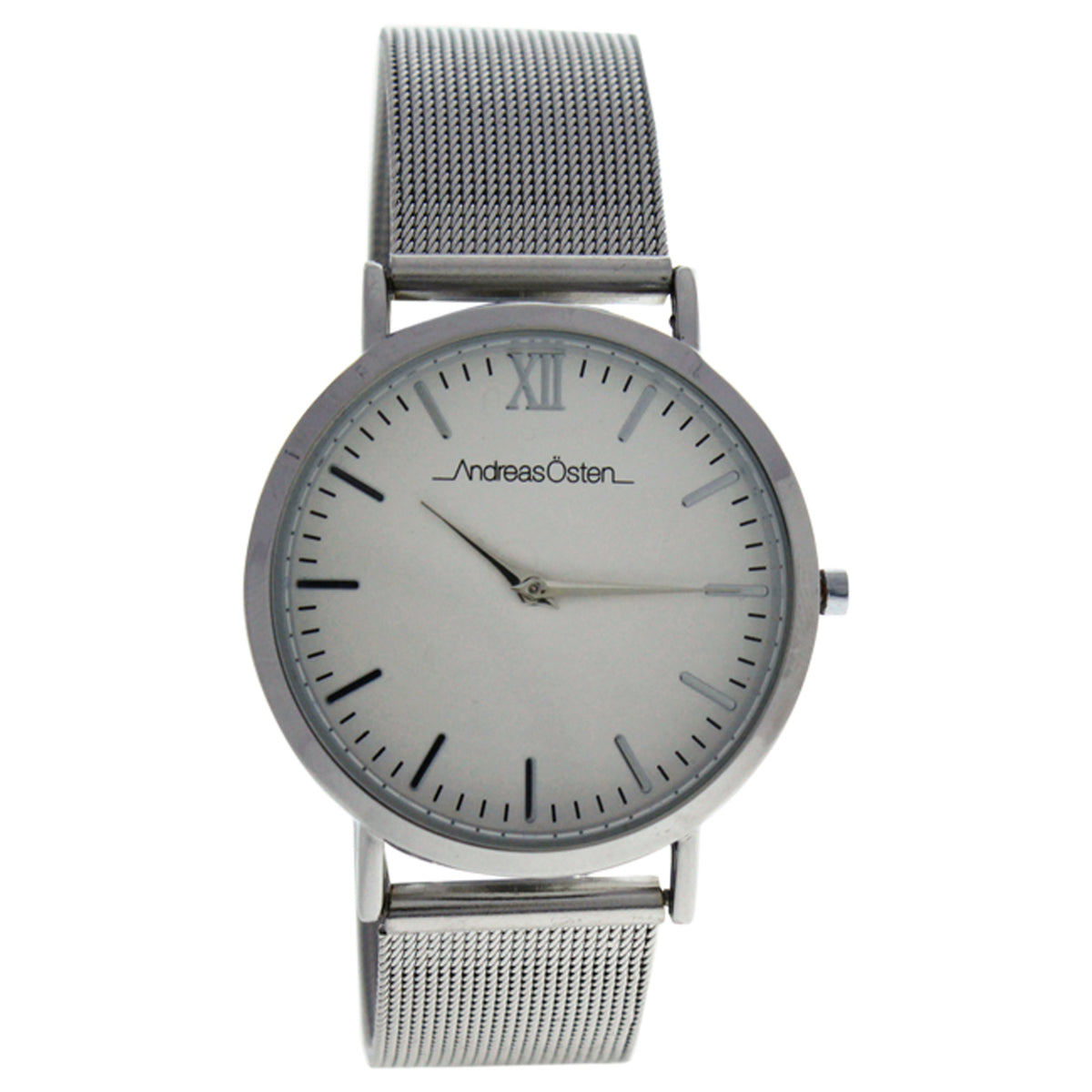 AO131 Distrig  Silver Stainless Steel Mesh Bracelet Watch by Andreas Osten for Unisex  1 Pc Watch