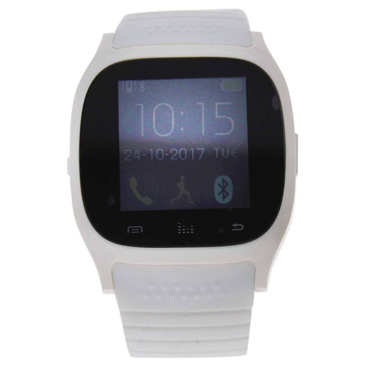 EKC2 Montre Connectee Silicone Strap Smart Watch  White by Eclock for Unisex  1 Pc Watch