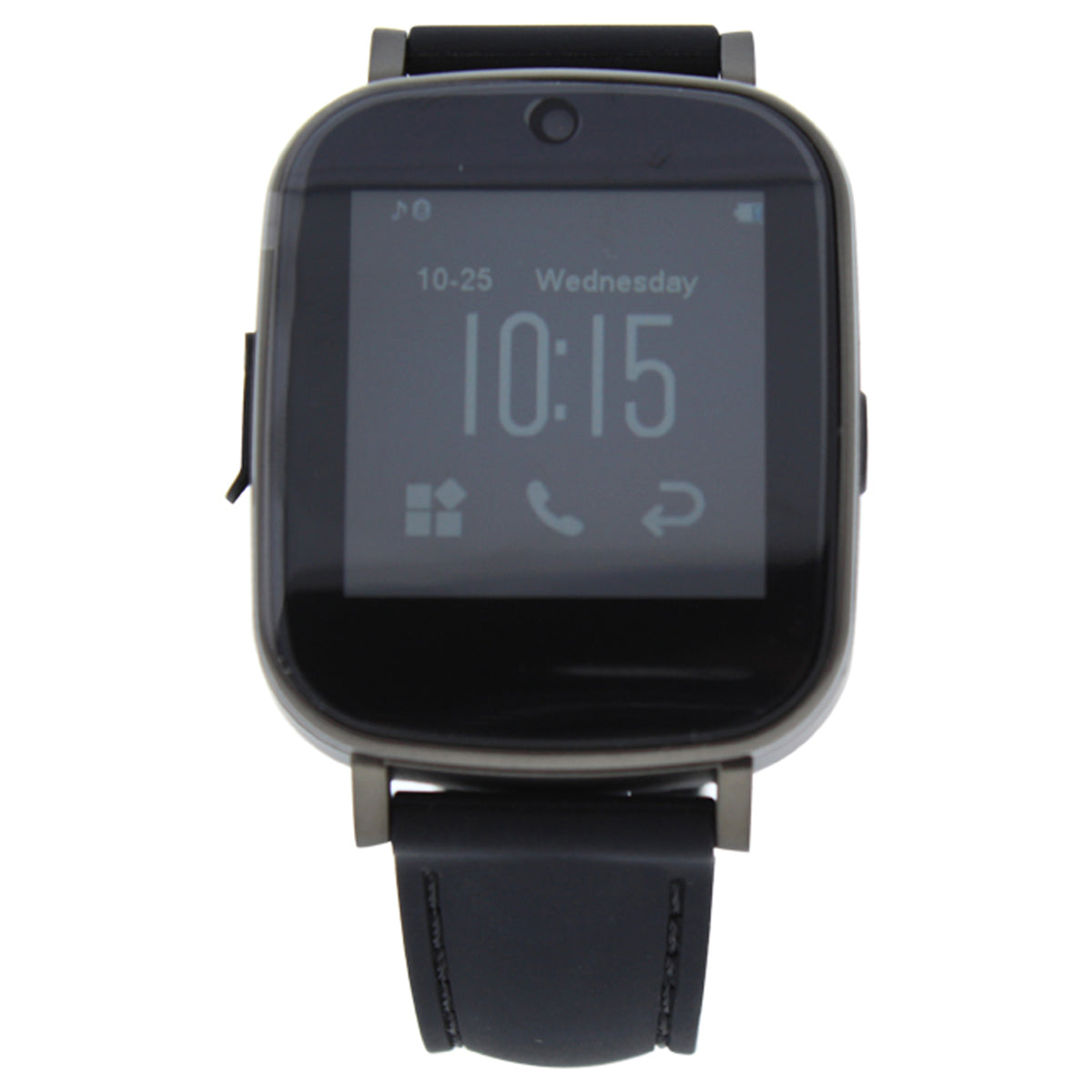 EKG1 Montre Connectee Silicone Strap Smart Watch  Black by Eclock for Unisex  1 Pc Watch