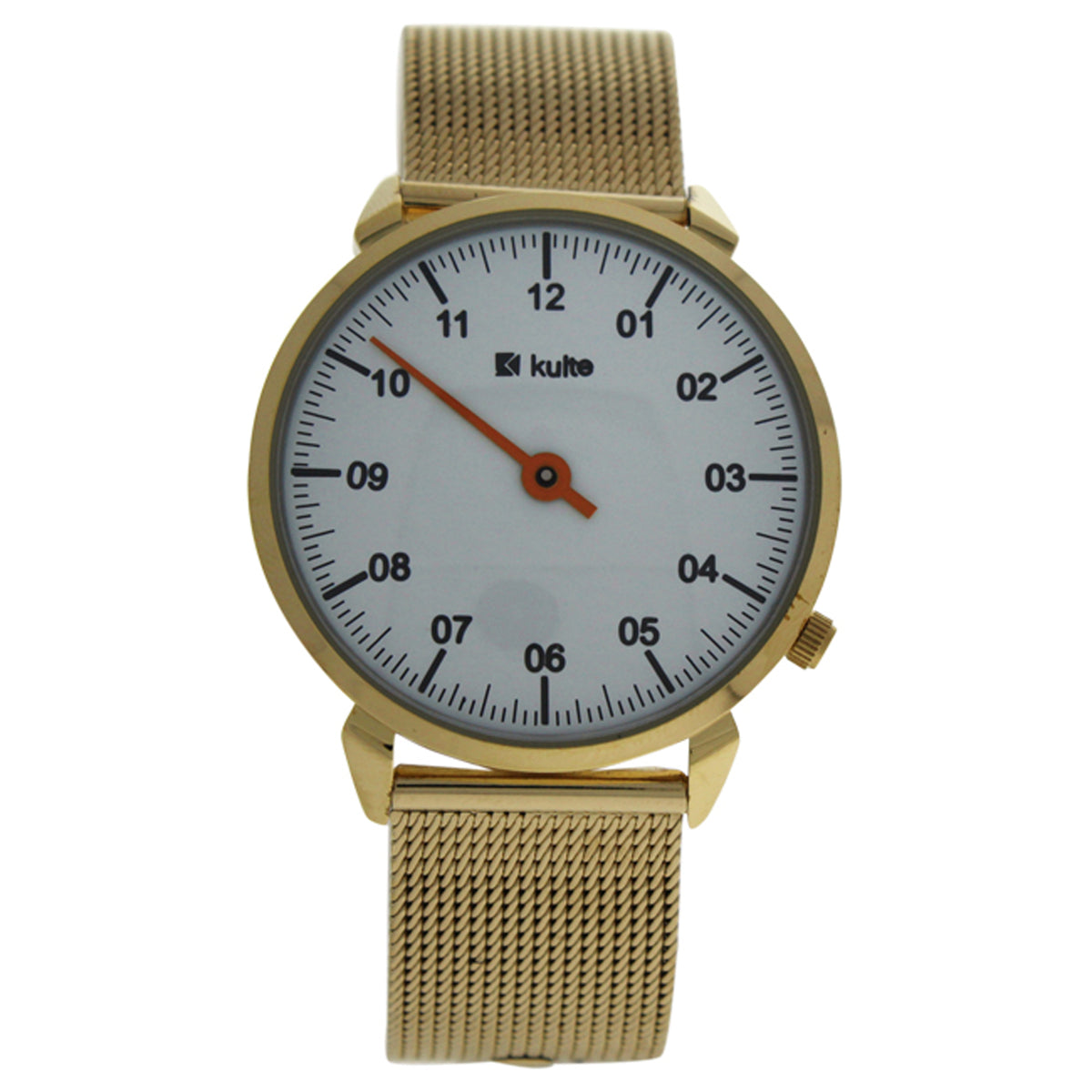 KU150008 Gold Stainless Steel Mesh Bracelet Watch by Kulte for Unisex  1 Pc Watch