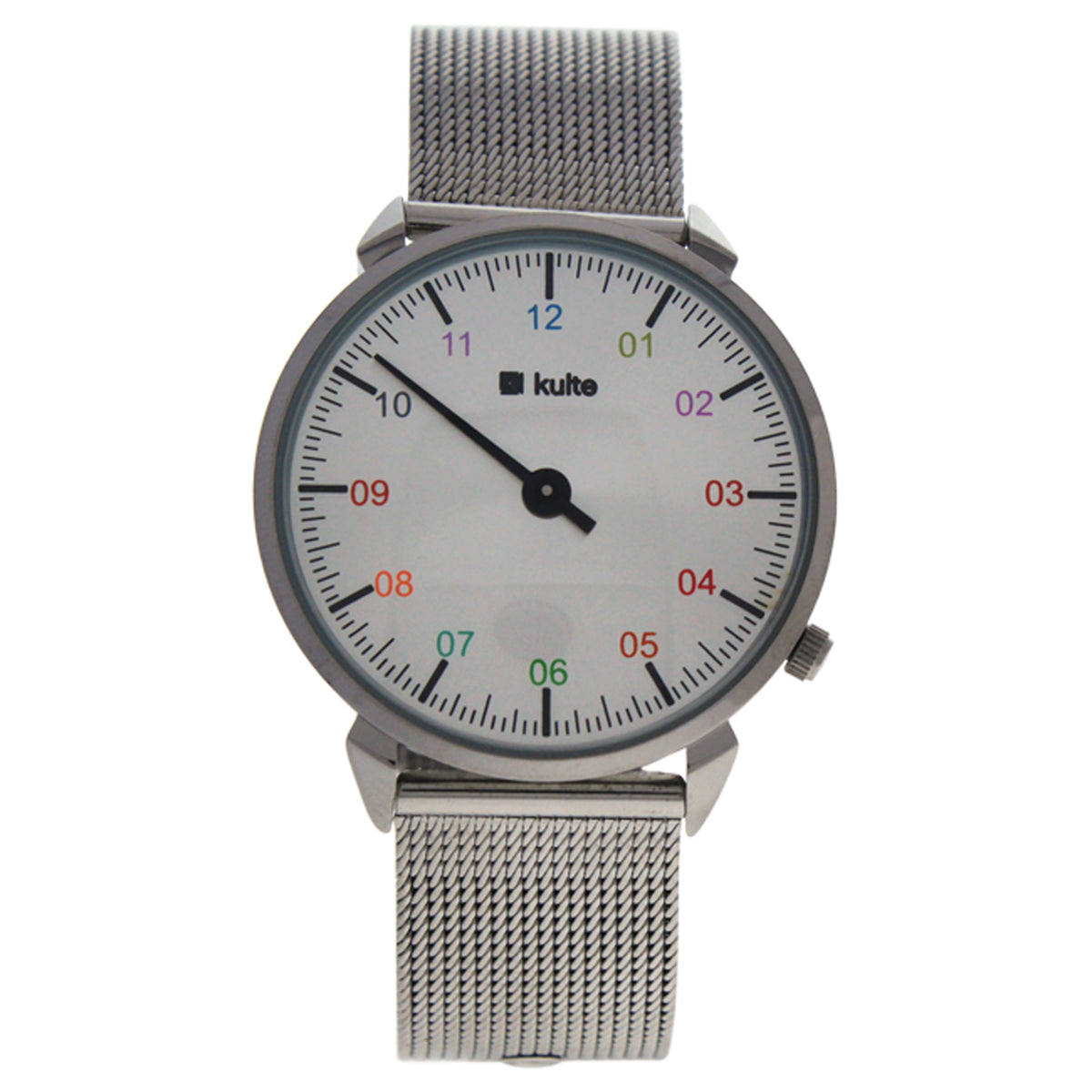 KU150010 Silver Rainbow Stainless Steel Mesh Bracelet Watch by Kulte for Unisex  1 Pc Watch