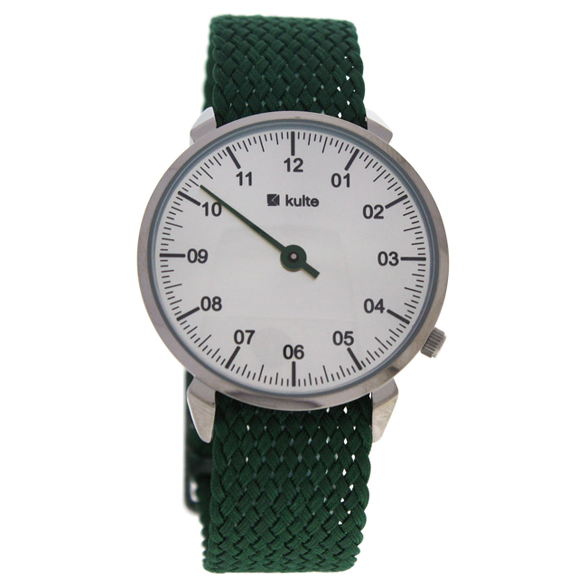 KUTPGRN Fresh Mint  SilverGreen Nylon Strap Watch by Kulte for Unisex  1 Pc Watch