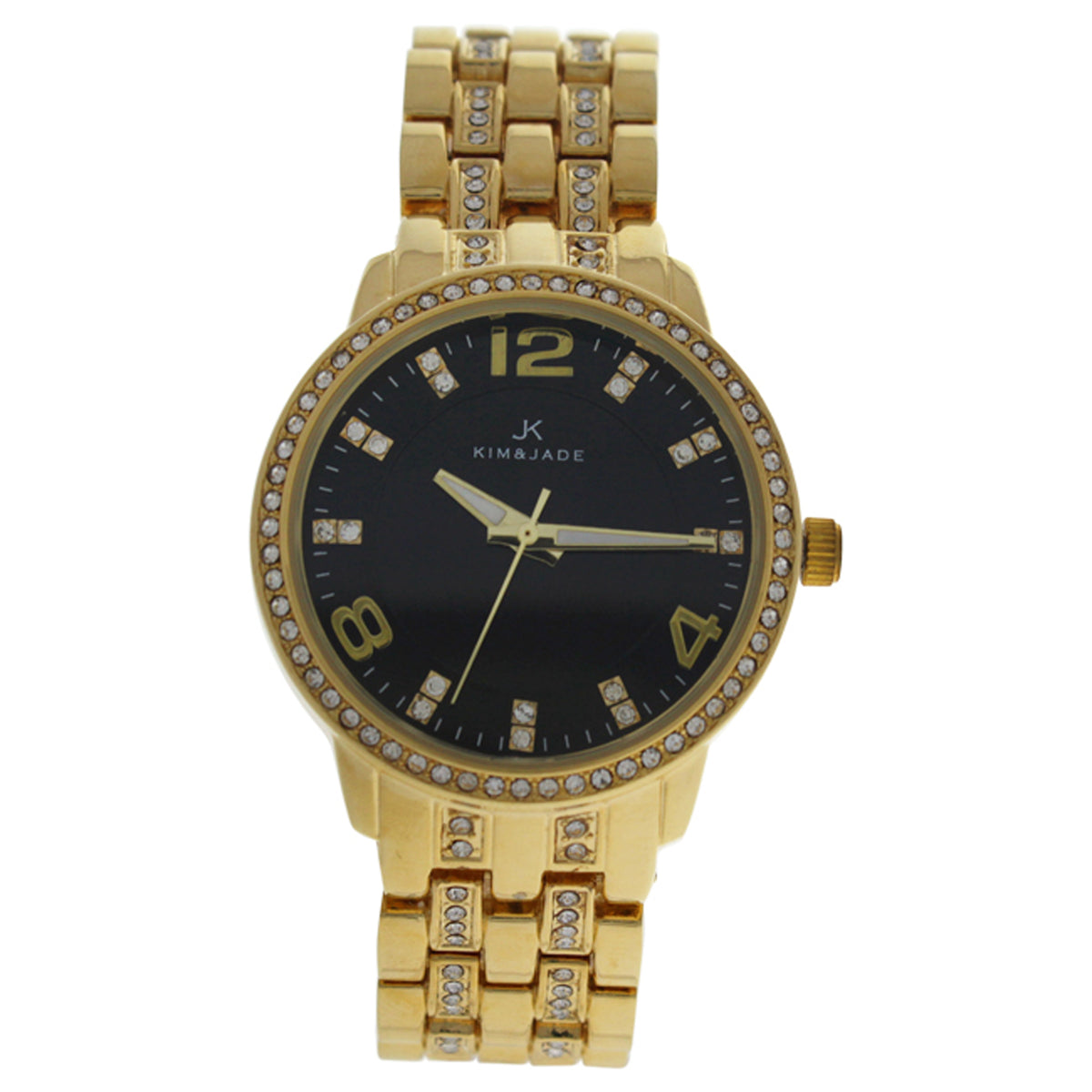 2031L2B Gold Stainless Steel Bracelet Watch by Kim  Jade for Women  1 Pc Watch