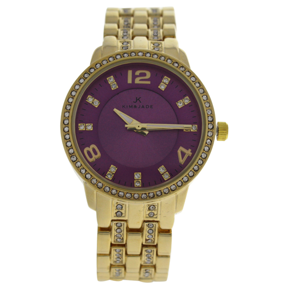 2031L2P Gold Stainless Steel Bracelet Watch by Kim  Jade for Women  1 Pc Watch