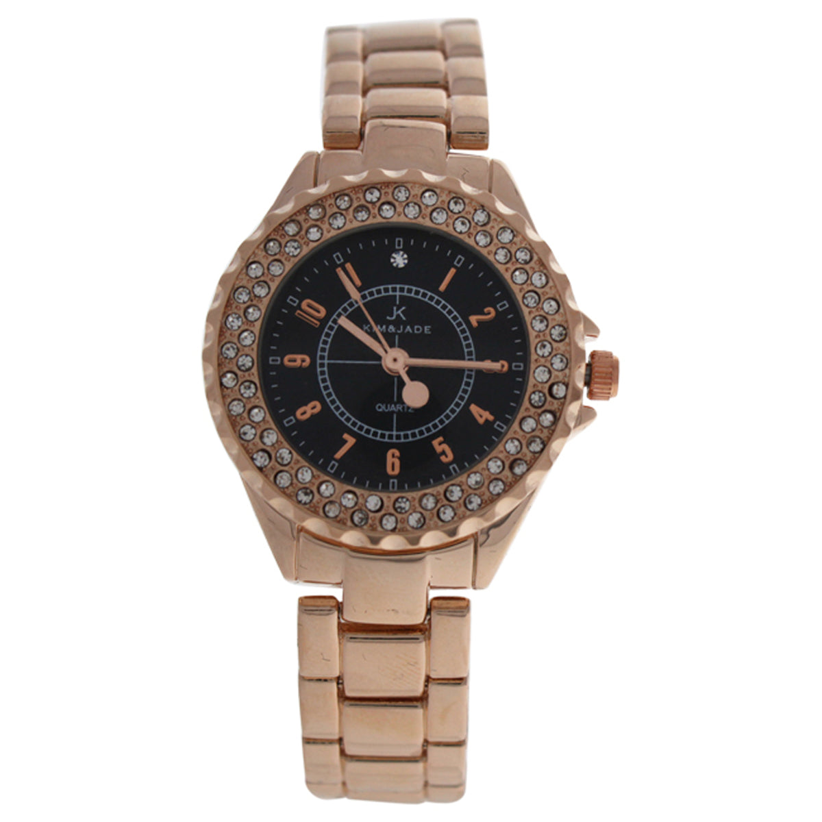 2033LGPB Rose Gold Stainless Steel Bracelet Watch by Kim  Jade for Women  1 Pc Watch